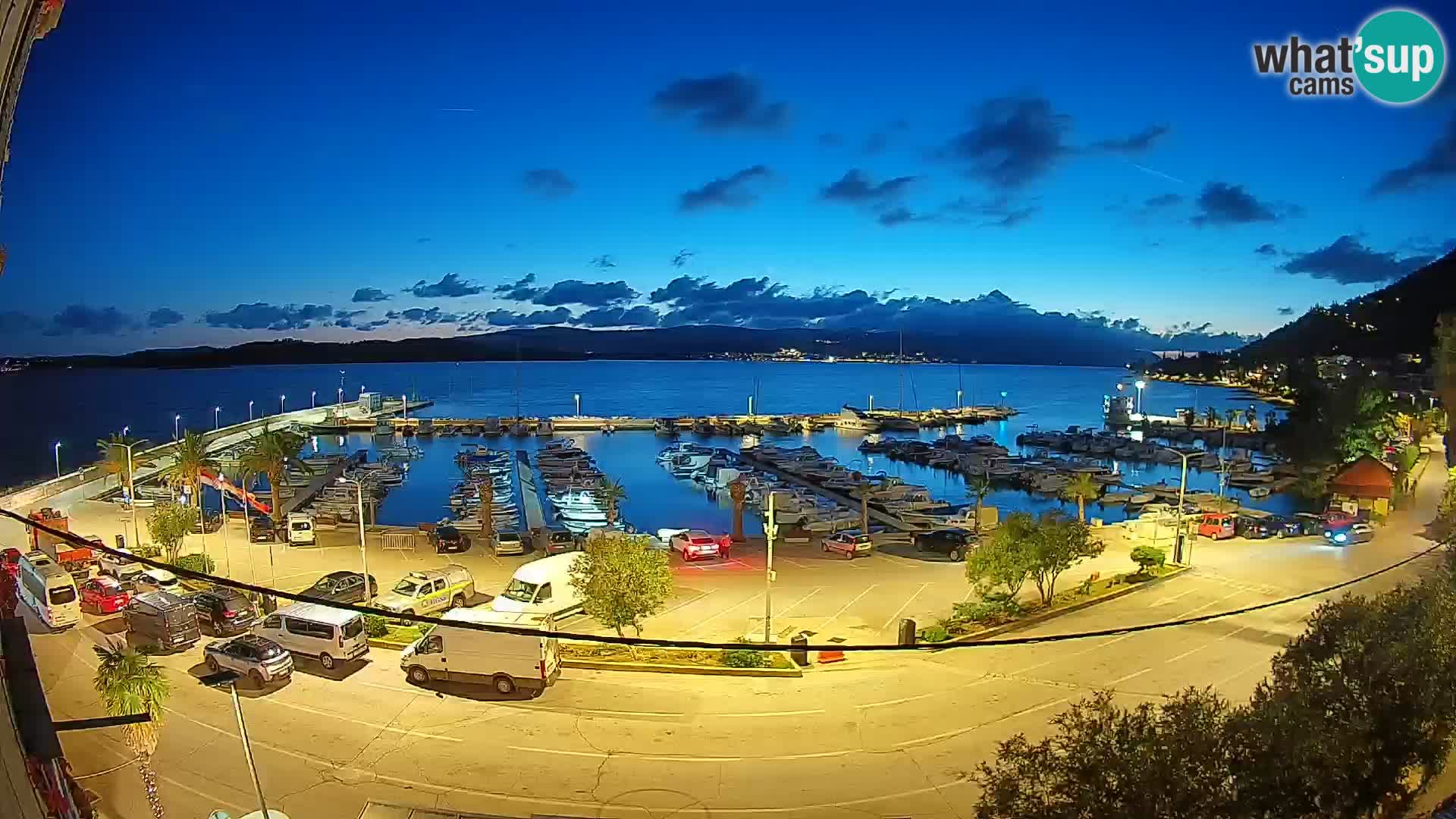 Spletna kamera Orebić Riva – Trajekt za Korčulo v živo