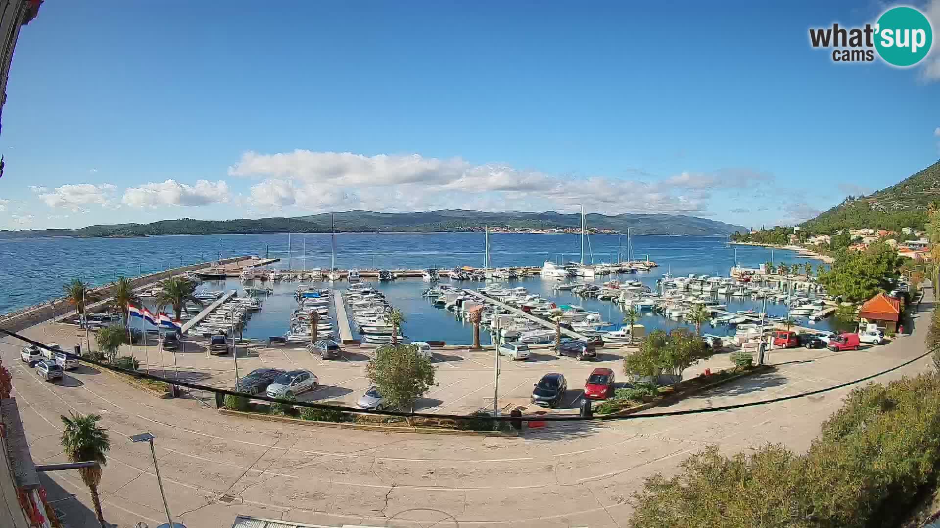 Webcam Orebić Riva – Ferry to Korčula Live