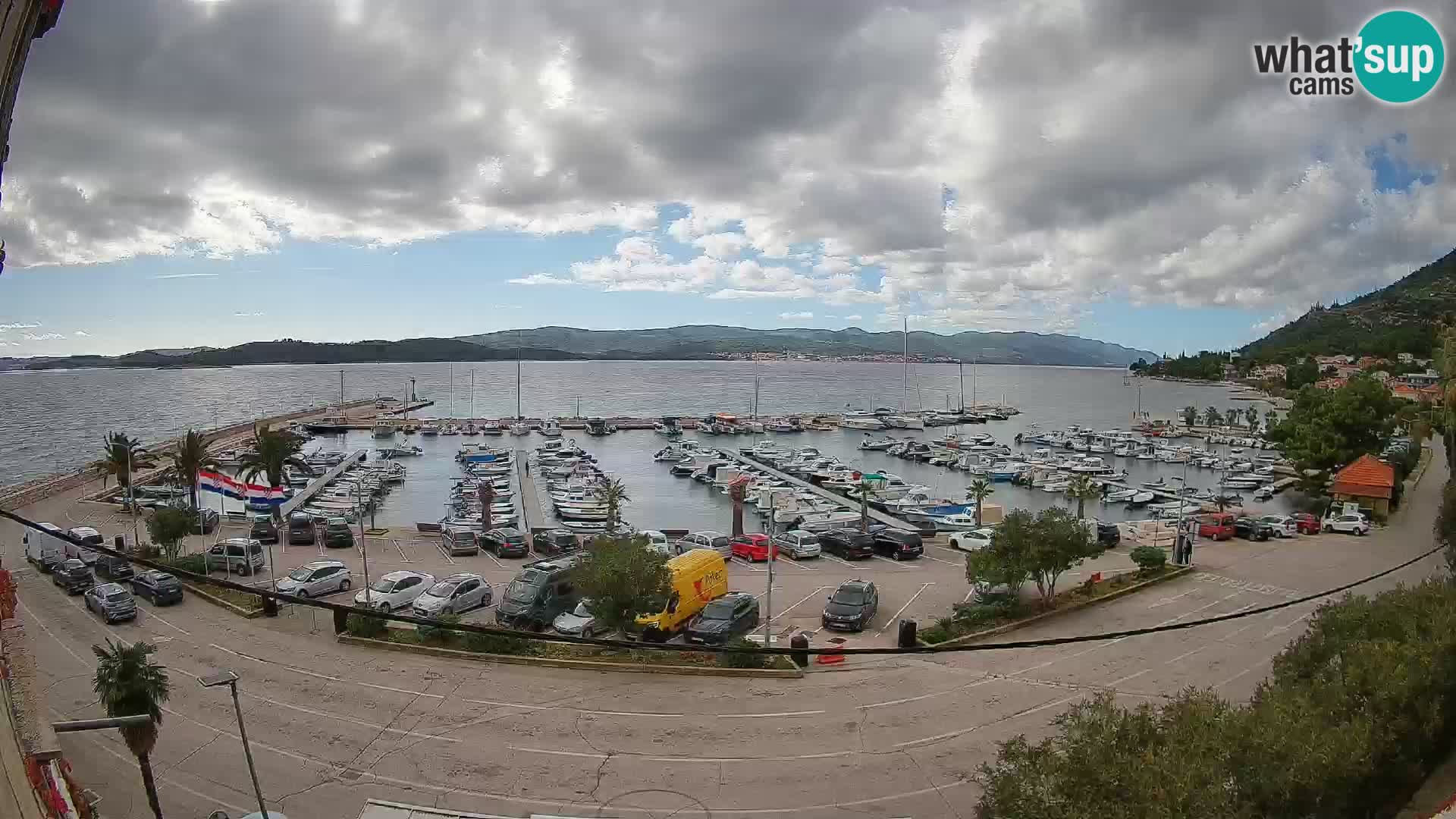 Webcam Orebić Riva – Ferry to Korčula Live