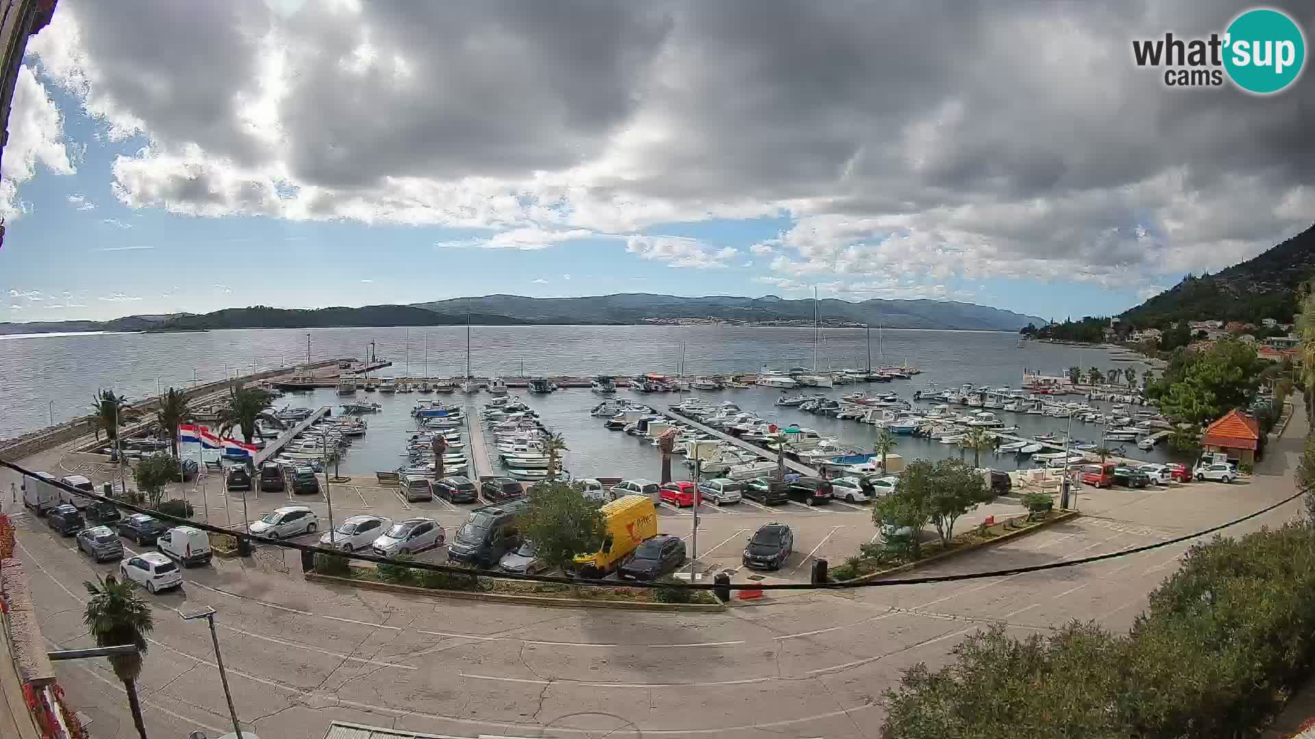 Webcam Orebić Riva – Ferry a Korčula en vivo