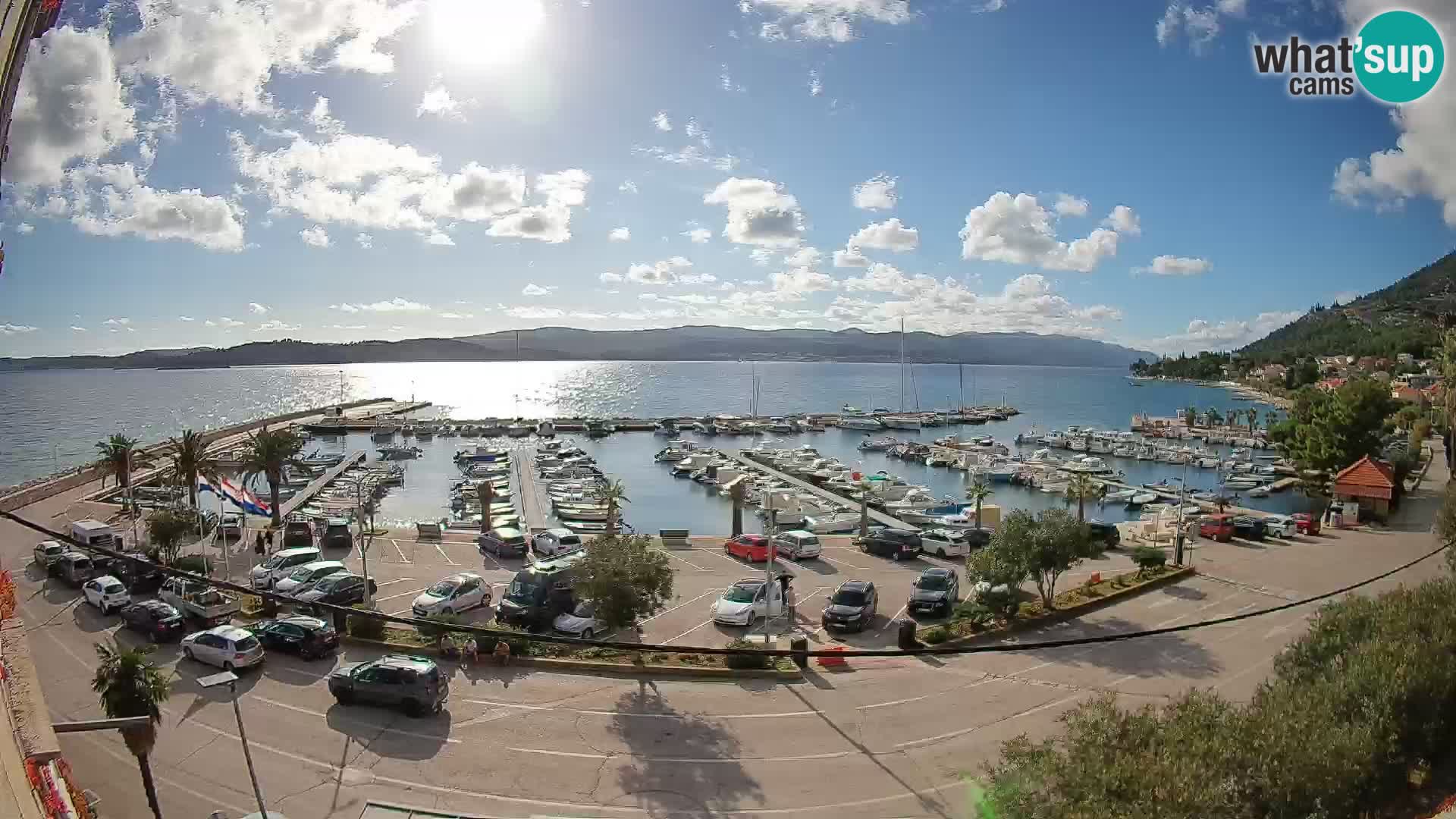 Web kamera Orebić Riva – Trajekt za Korčulu uživo