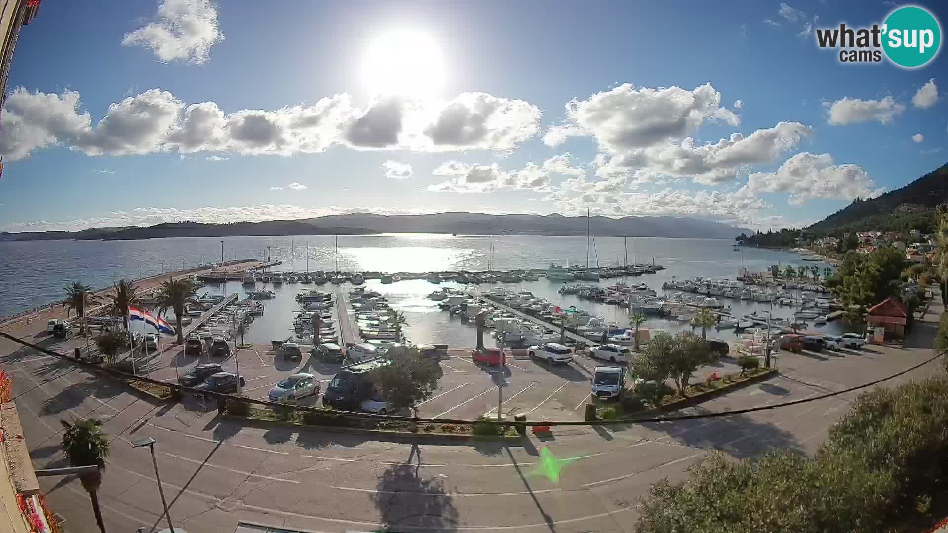 Webcam Orebić Riva – Ferry to Korčula Live