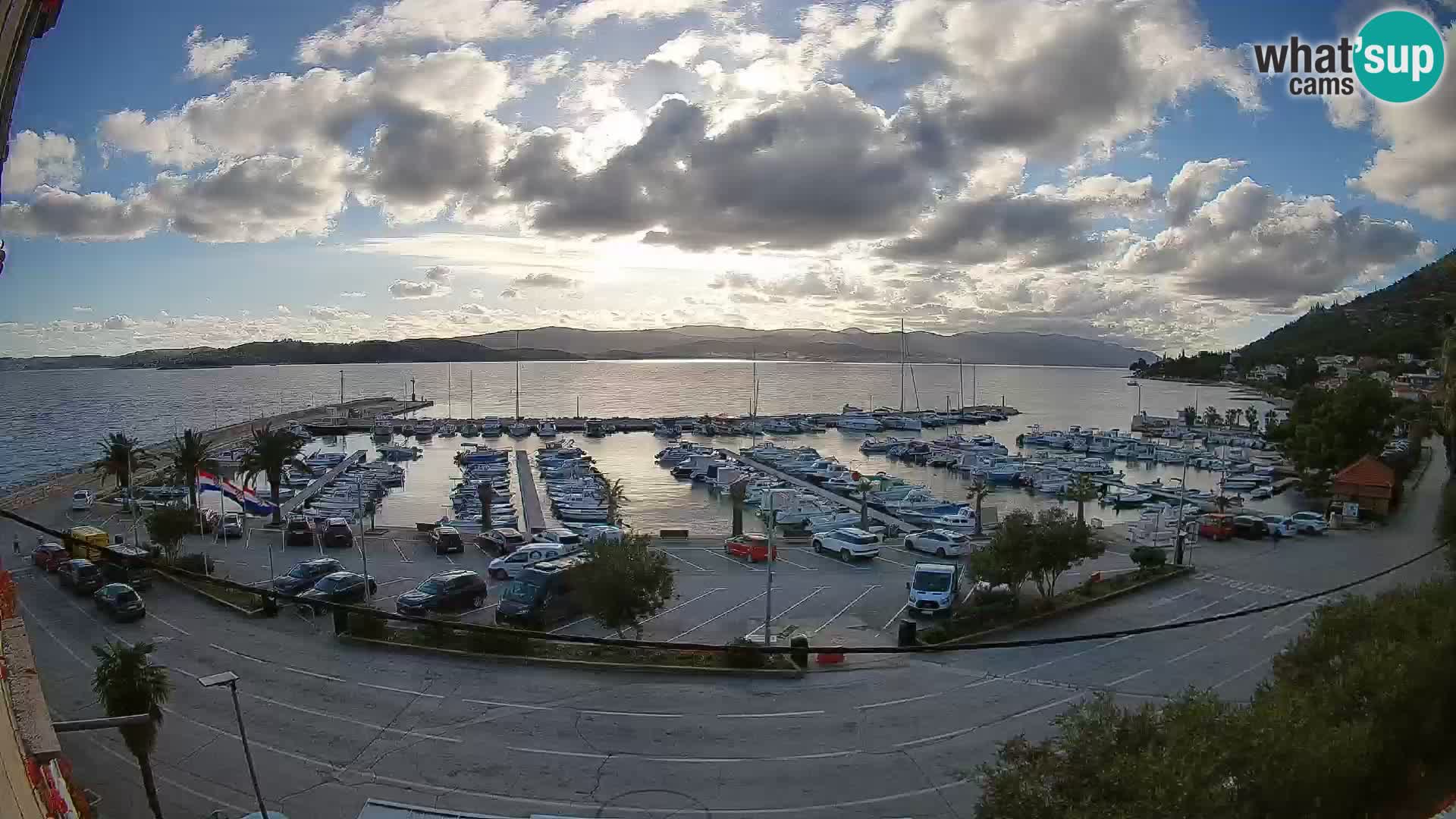 Webcam Orebić Riva – Ferry vers Korčula en direct