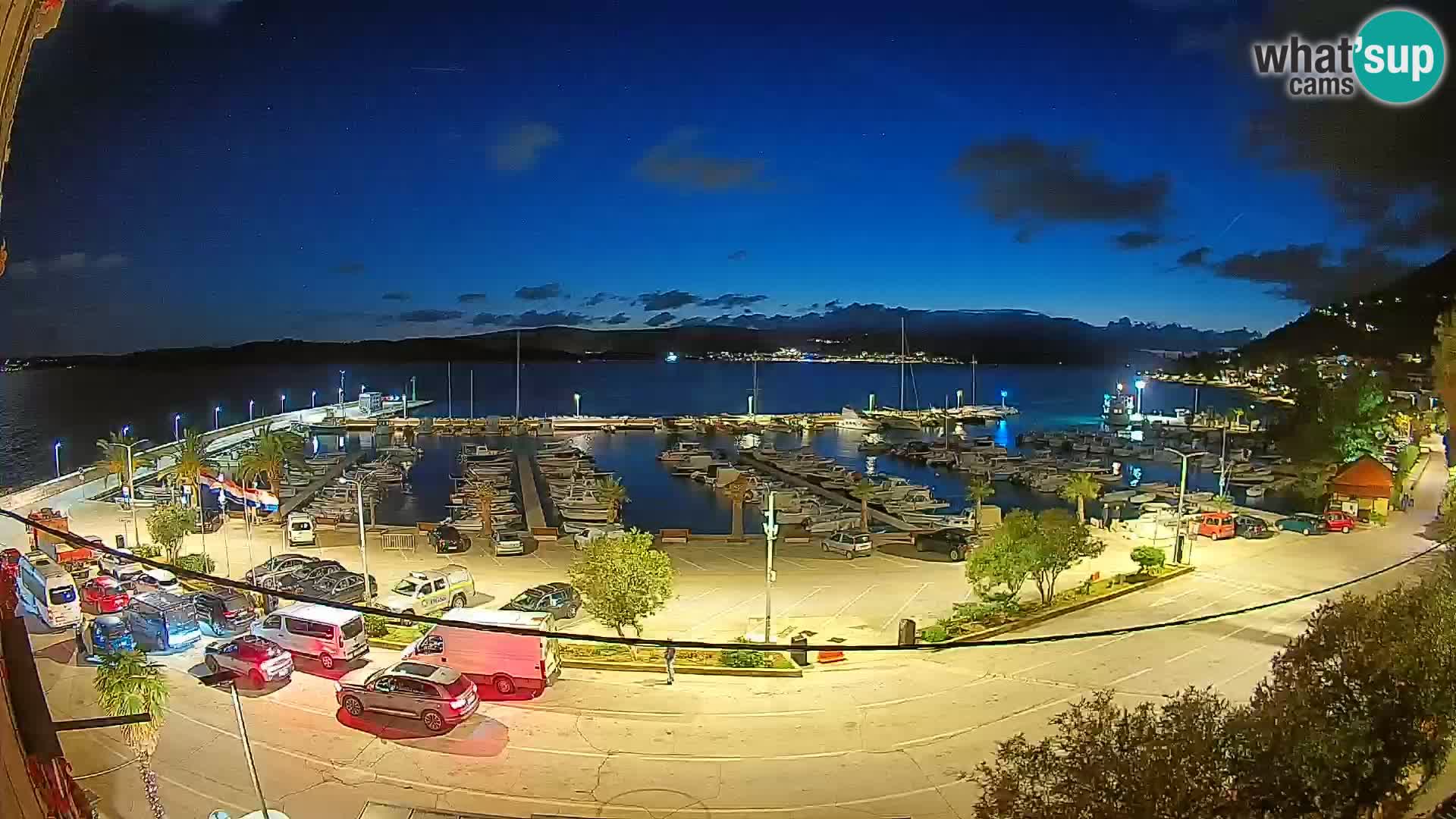 Webcam Orebić Riva – Ferry a Korčula en vivo