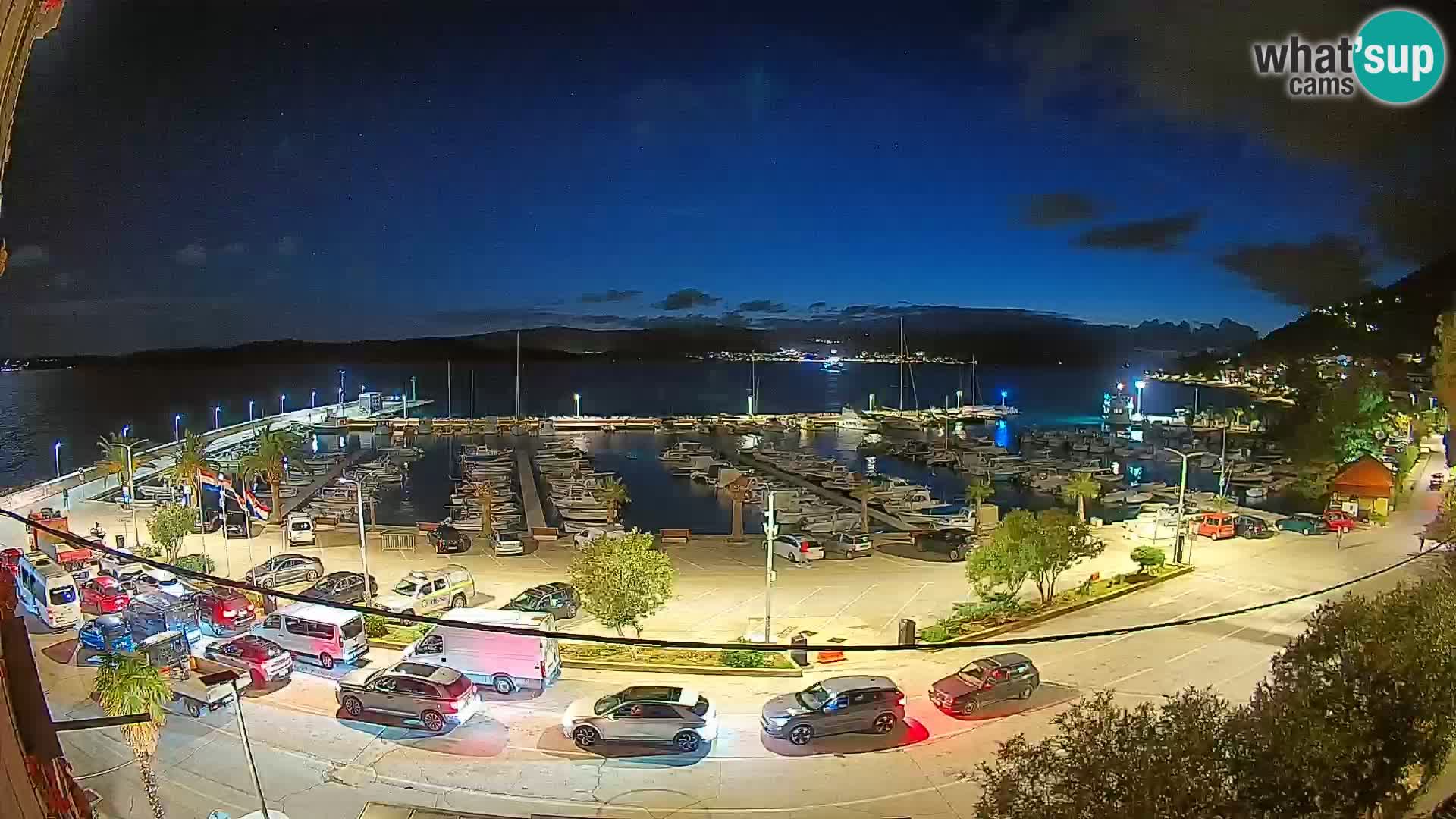 Webcam Orebić Riva – Ferry to Korčula Live