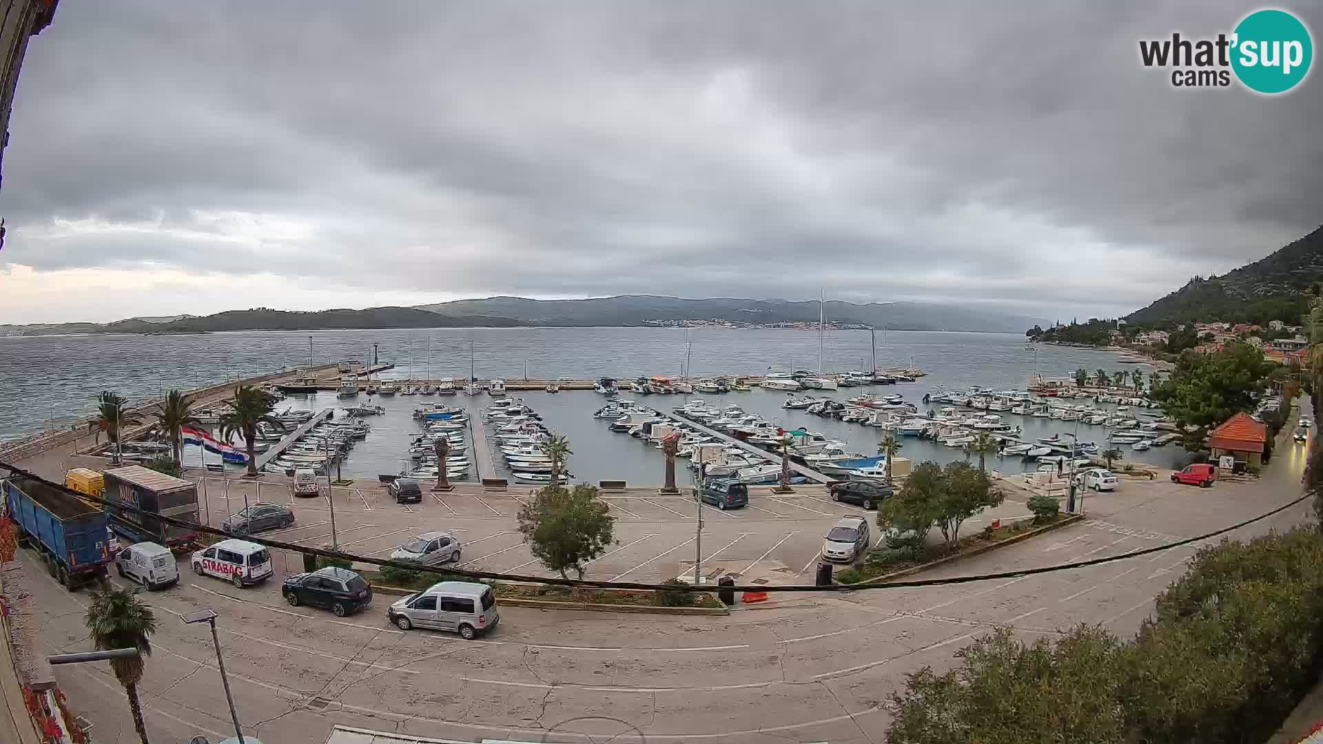 Webcam Orebić Riva – Ferry to Korčula Live