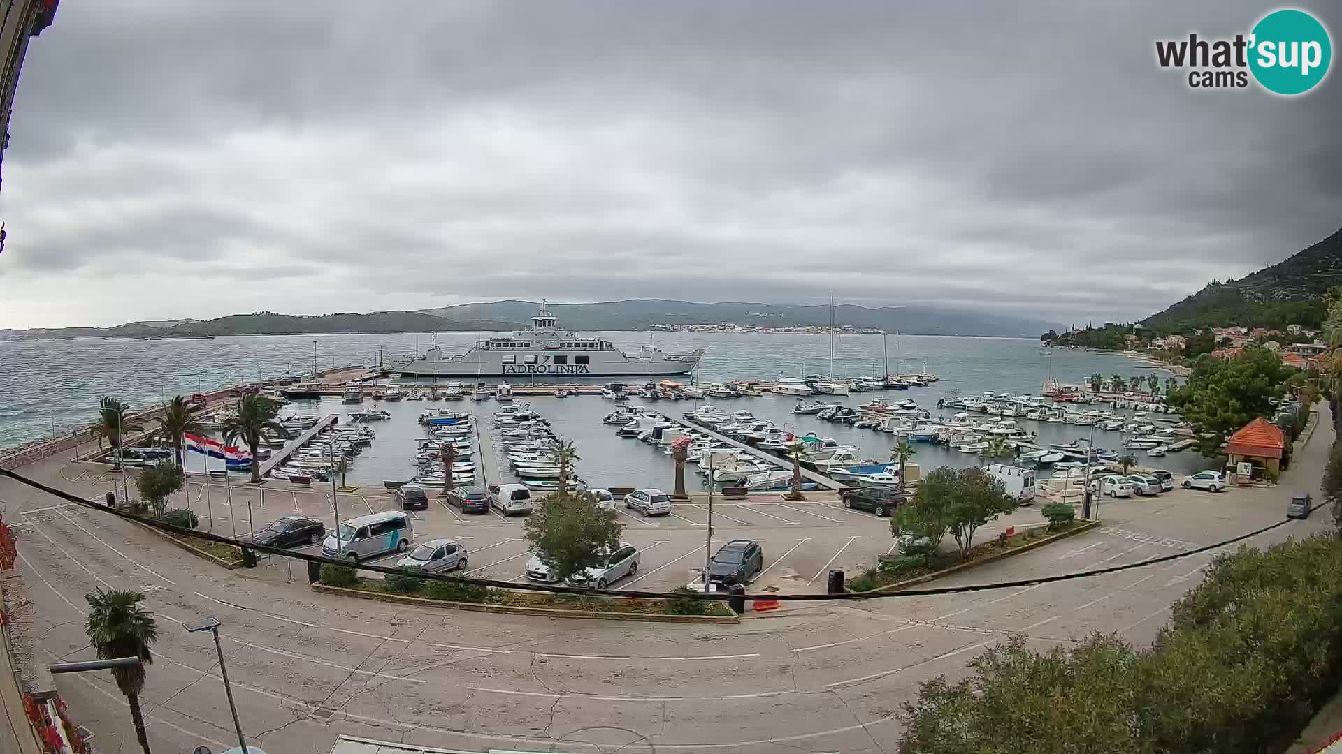 Webcam Orebić Riva – Ferry a Korčula en vivo