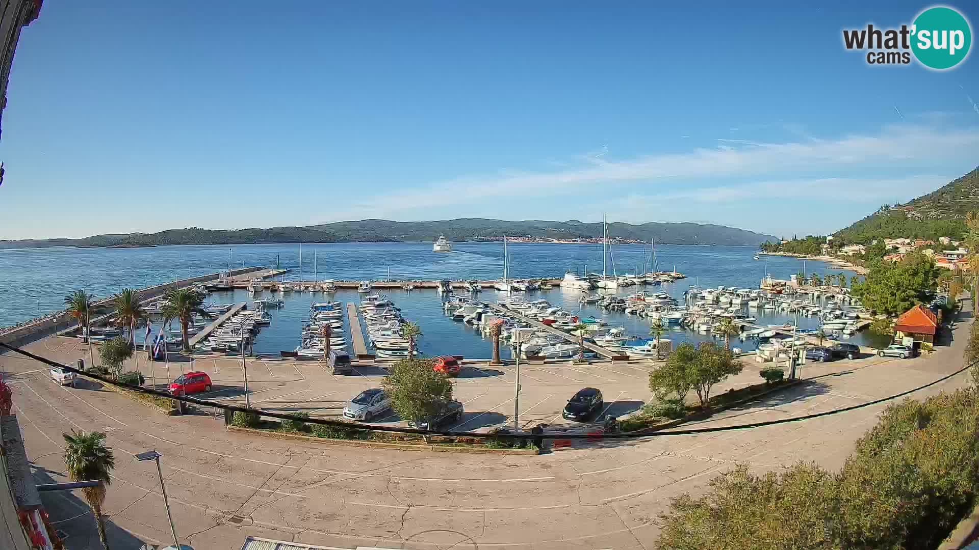Webcam Orebić Riva – Ferry a Korčula en vivo