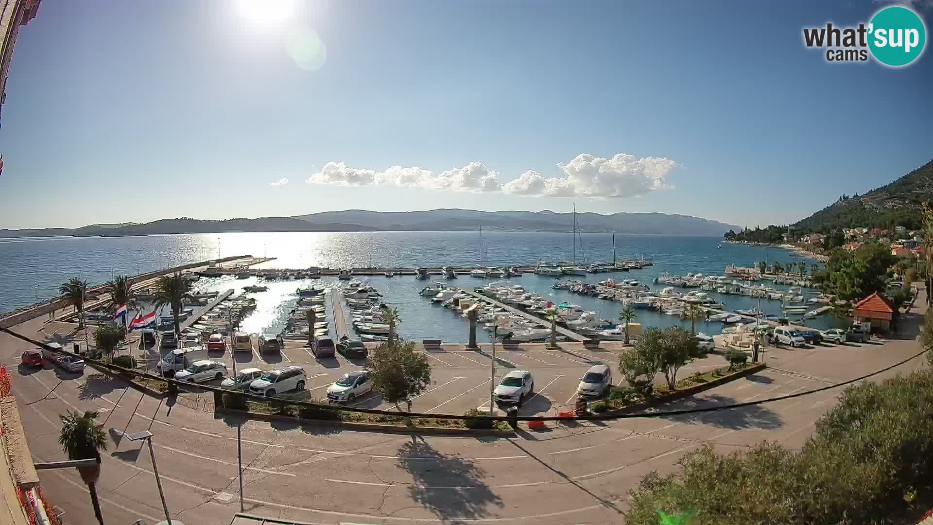 Web kamera Orebić Riva – Trajekt za Korčulu uživo