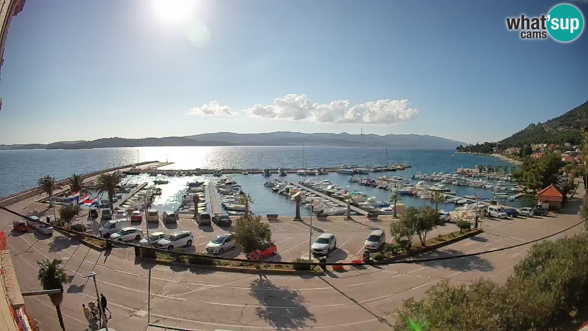 Webcam Orebić Riva – Ferry to Korčula Live