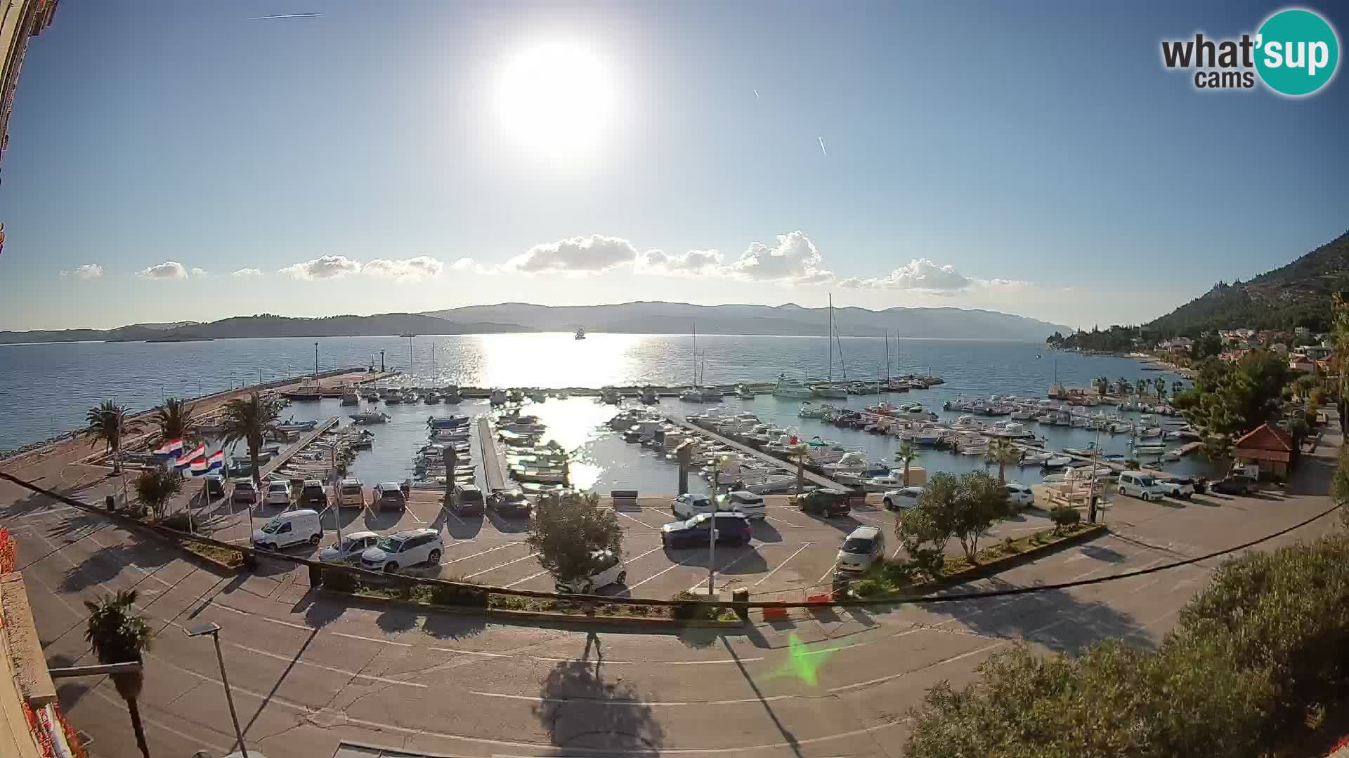 Webcam Orebić Uferpromenade – Fähre nach Korčula Live