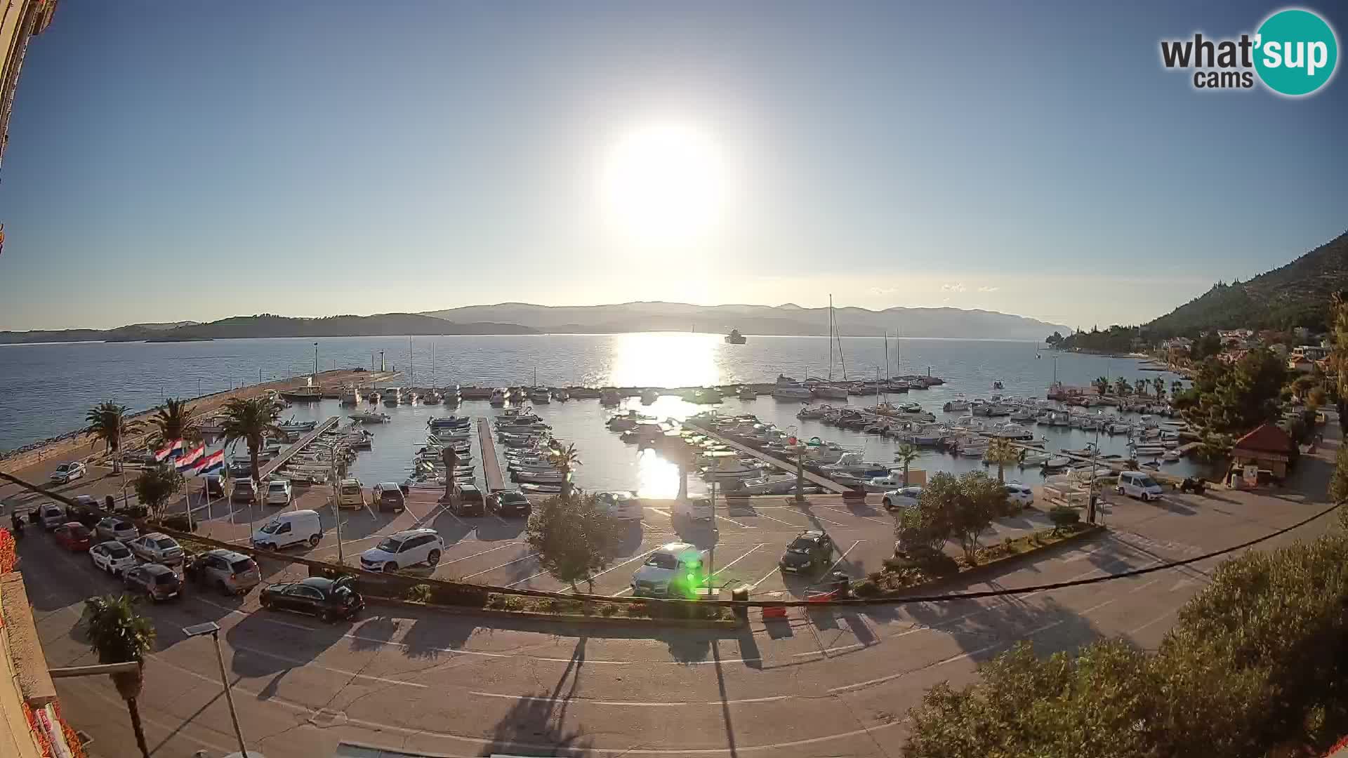 Webcam Orebić Riva – Ferry vers Korčula en direct