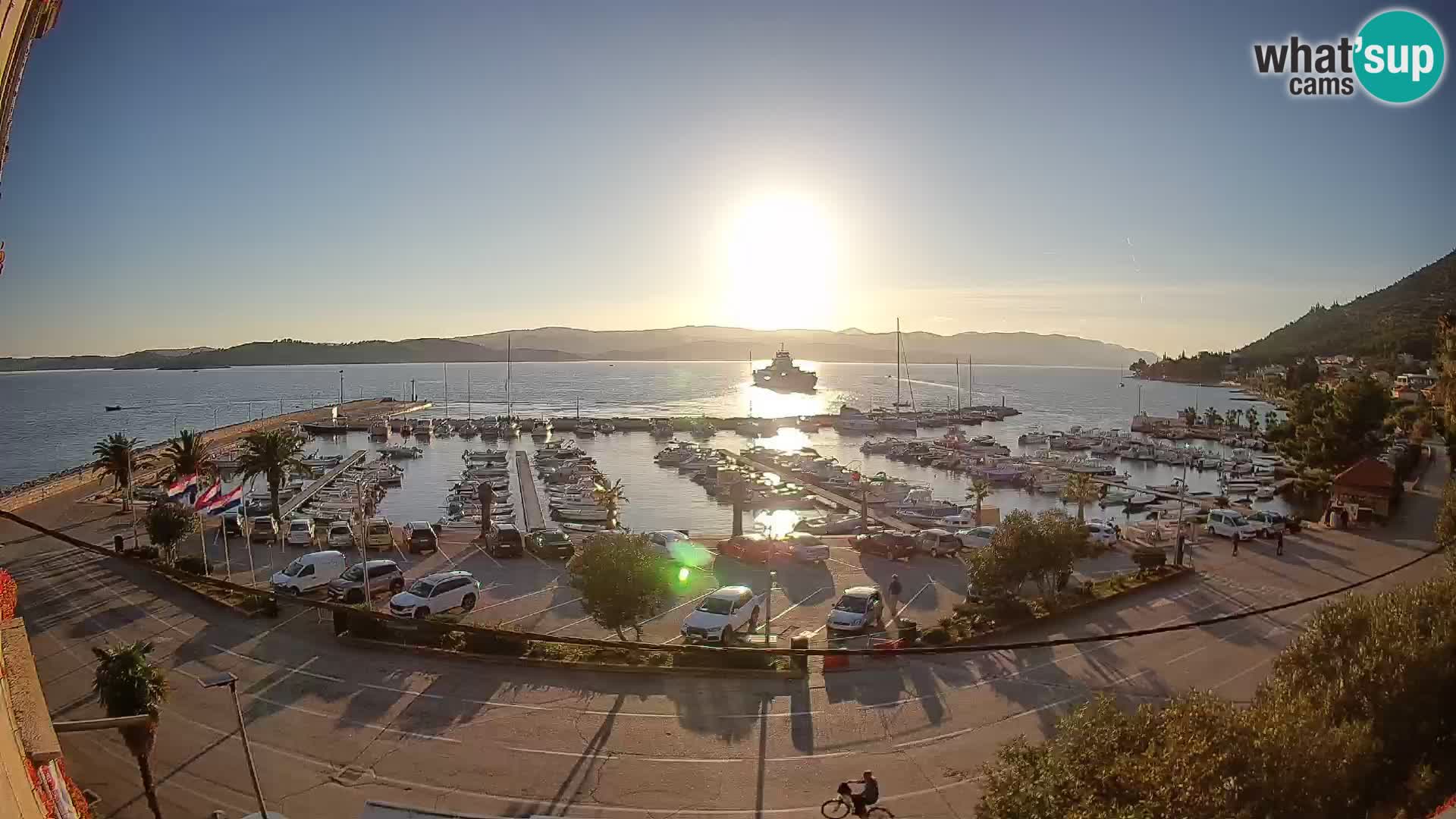 Webcam Orebić Riva – Ferry vers Korčula en direct