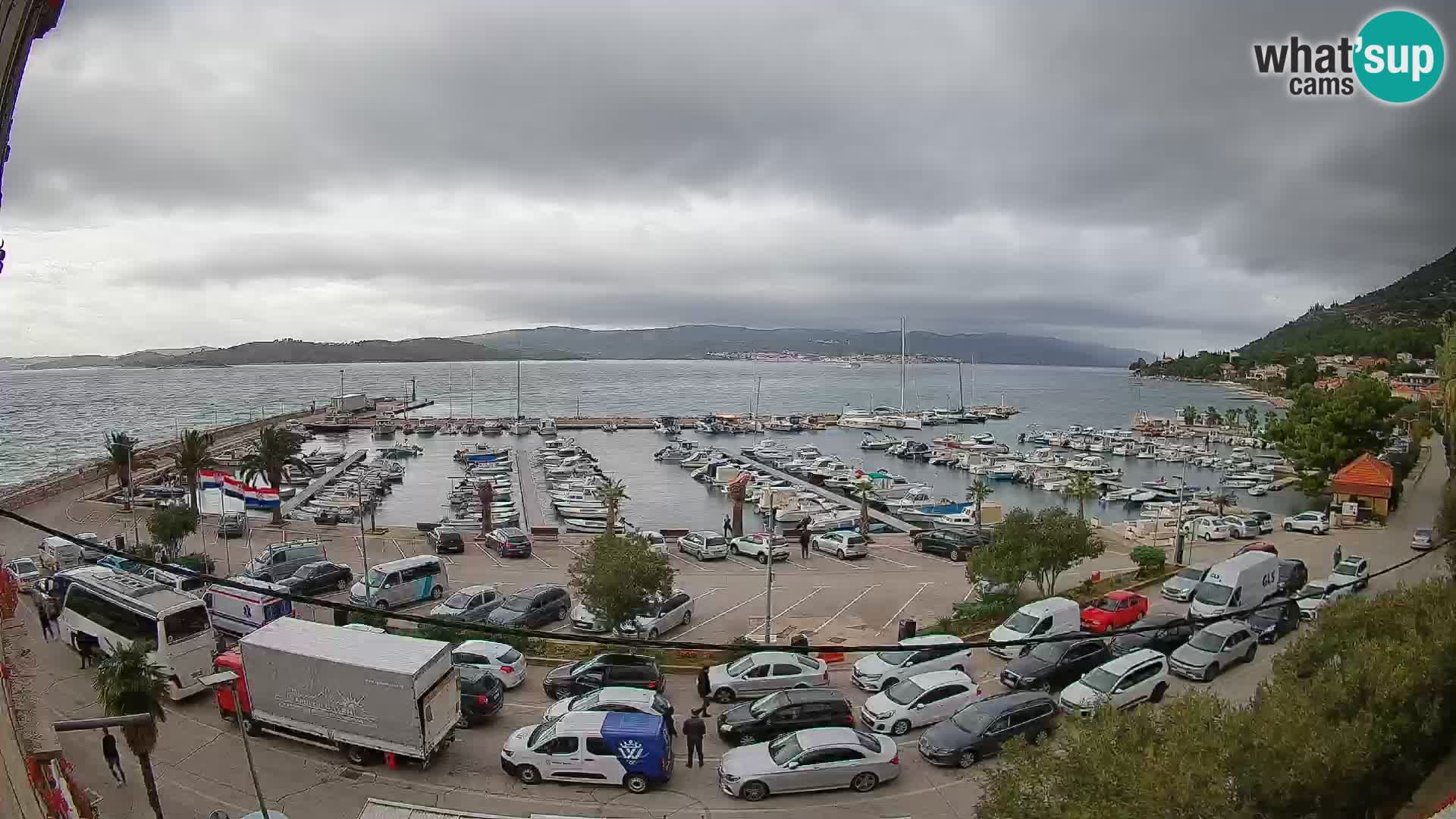 Webcam Orebić Riva – Ferry vers Korčula en direct