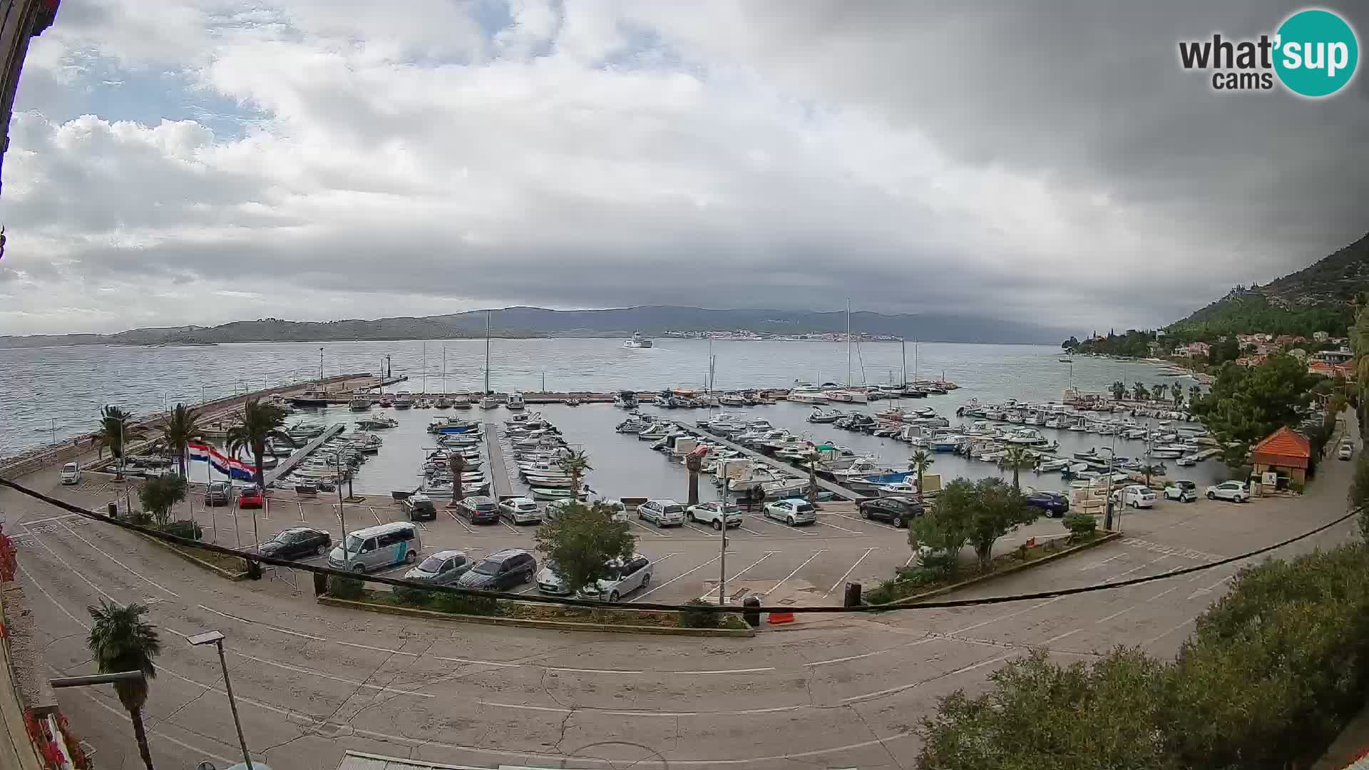 Webcam Orebić Riva – Ferry vers Korčula en direct