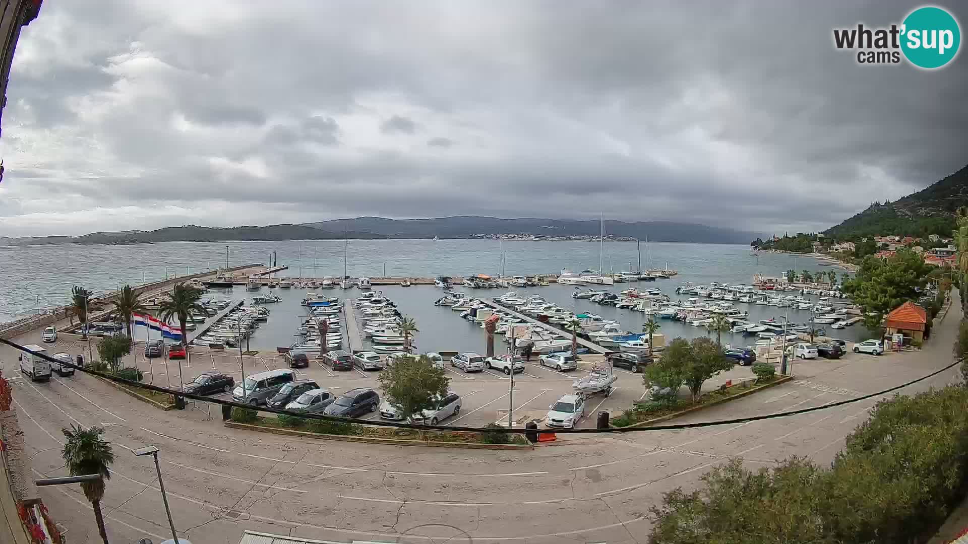 Spletna kamera Orebić Riva – Trajekt za Korčulo v živo