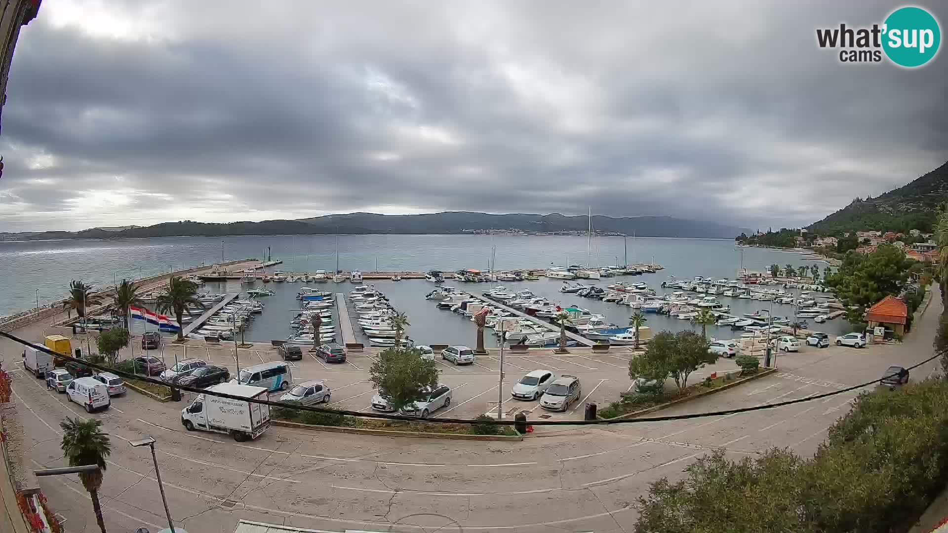 Webcam Orebić Riva – Ferry vers Korčula en direct