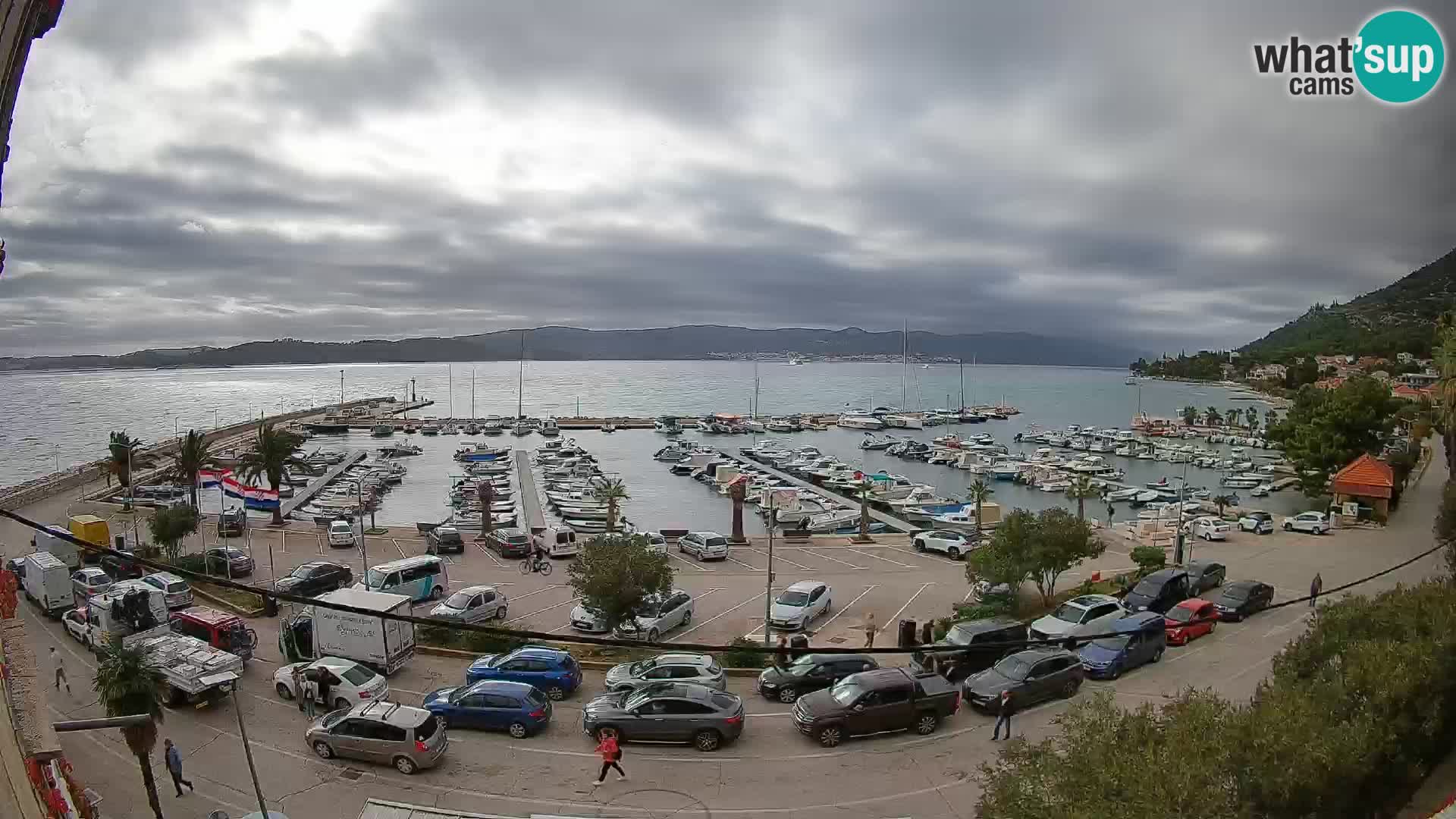 Webcam Orebić Riva – Ferry vers Korčula en direct