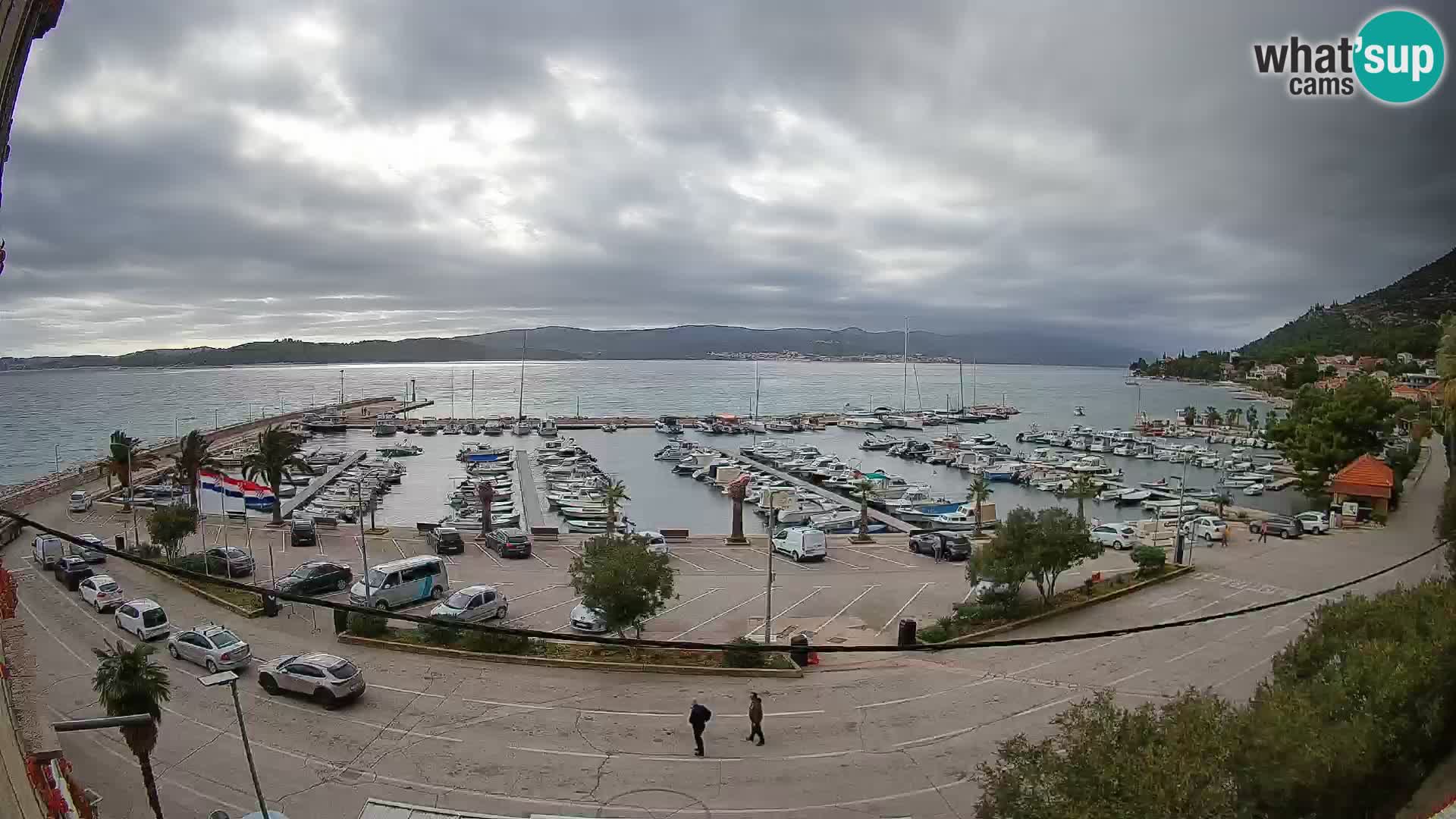 Spletna kamera Orebić Riva – Trajekt za Korčulo v živo