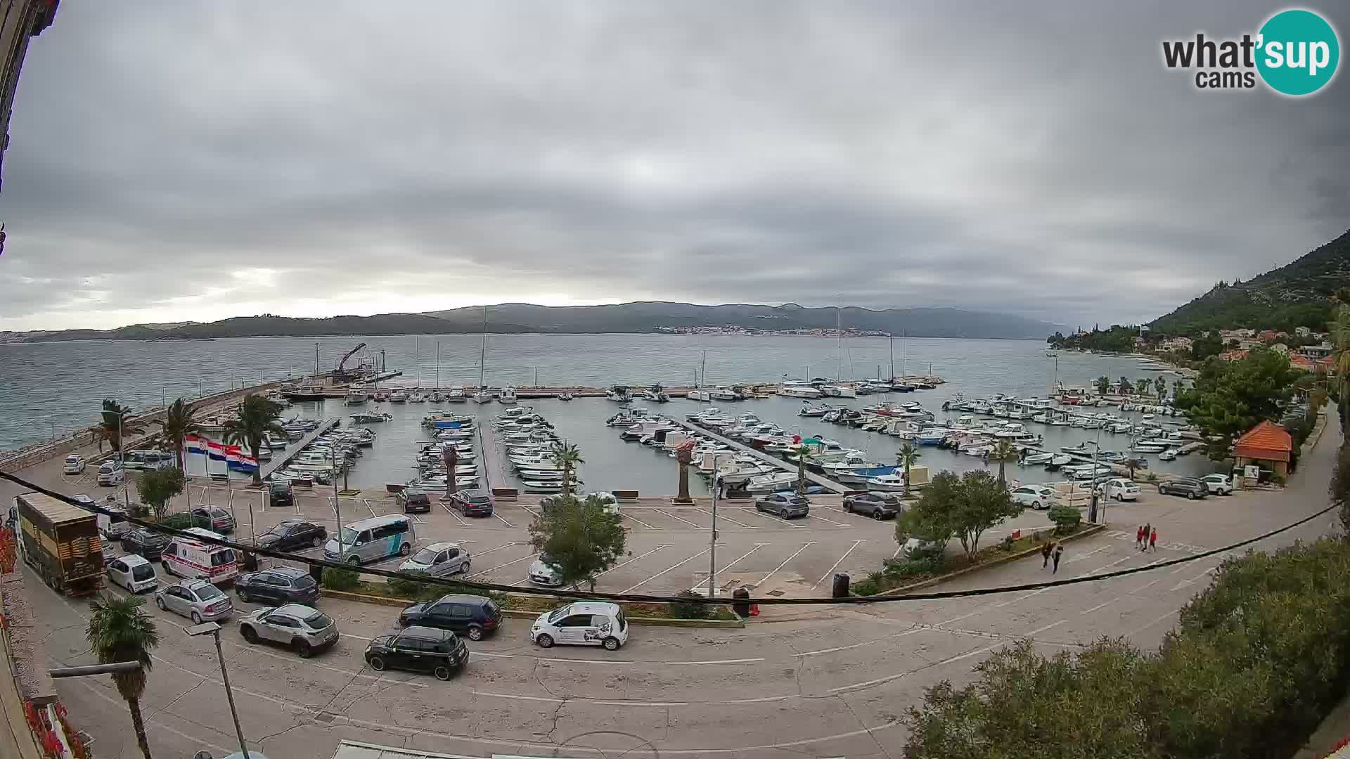Webcam Orebić Uferpromenade – Fähre nach Korčula Live