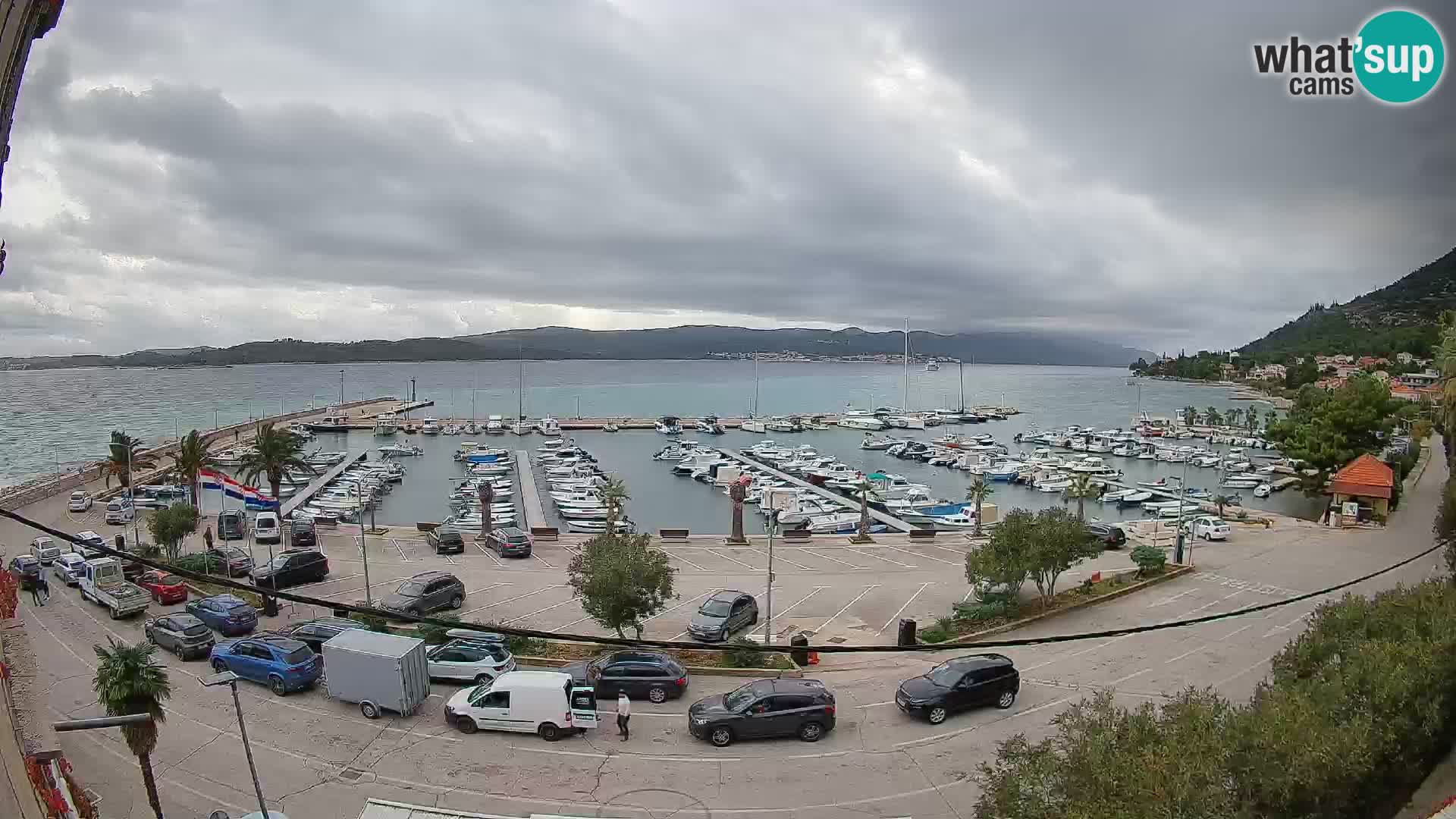 Spletna kamera Orebić Riva – Trajekt za Korčulo v živo