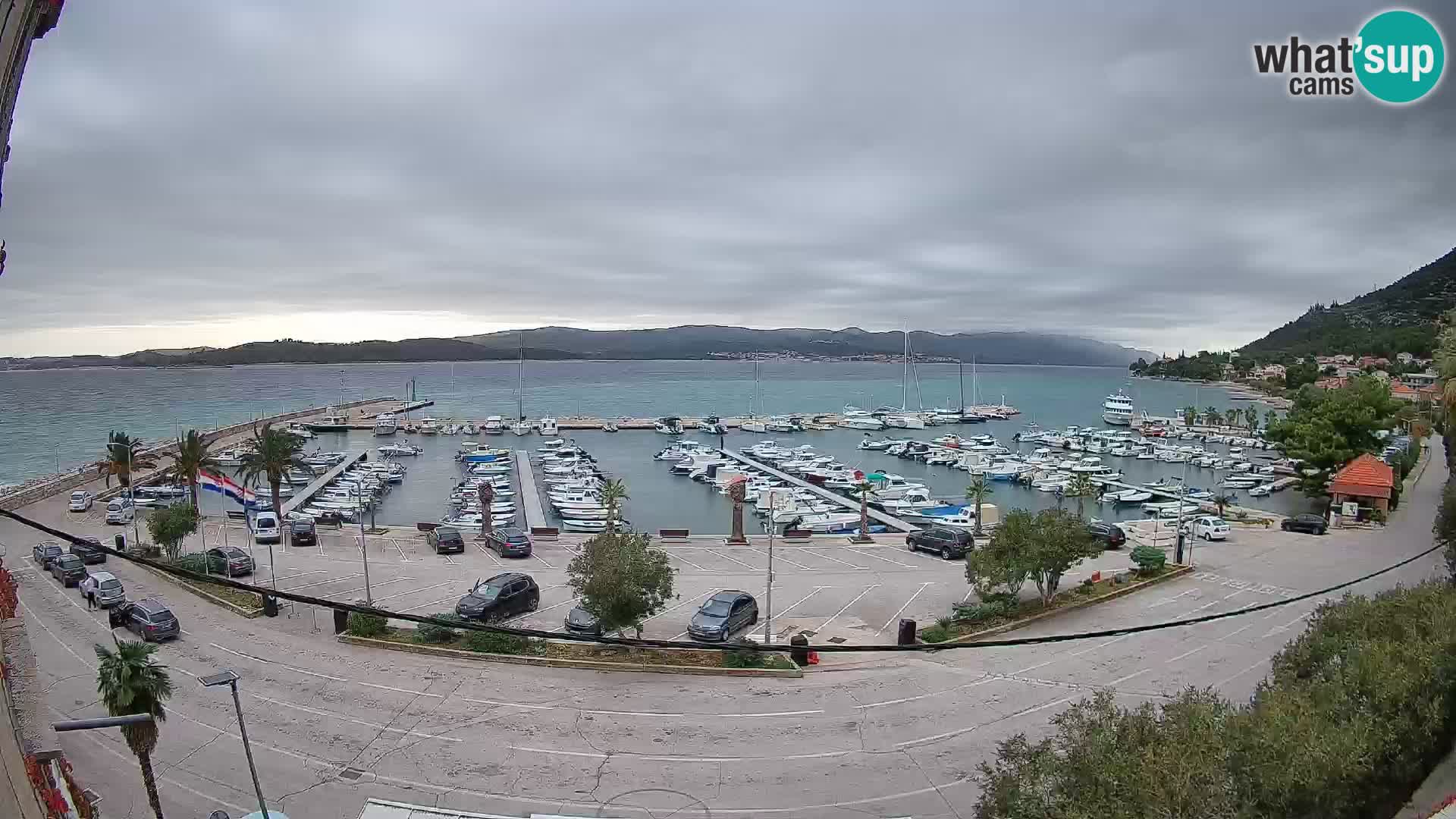 Webcam Orebić Riva – Ferry a Korčula en vivo