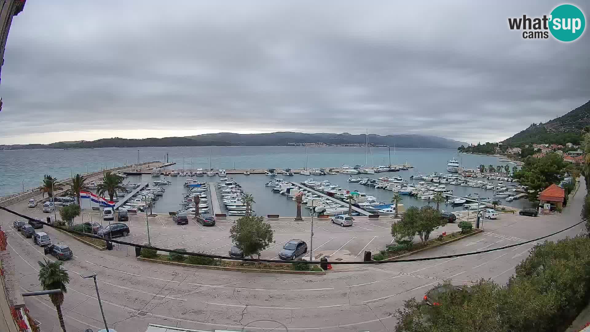 Webcam Orebić Riva – Ferry to Korčula Live