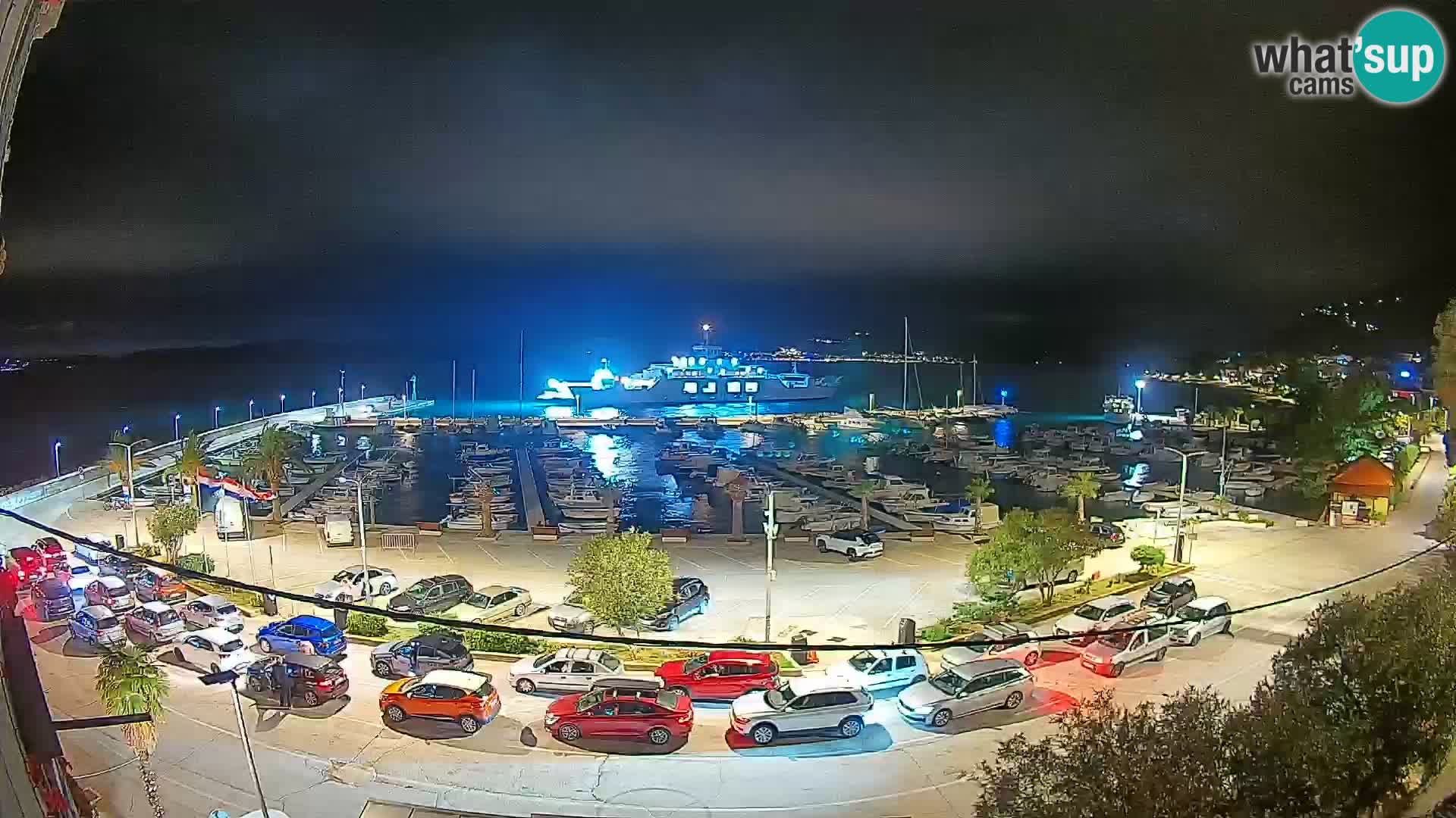 Webcam Orebić Riva – Ferry a Korčula en vivo