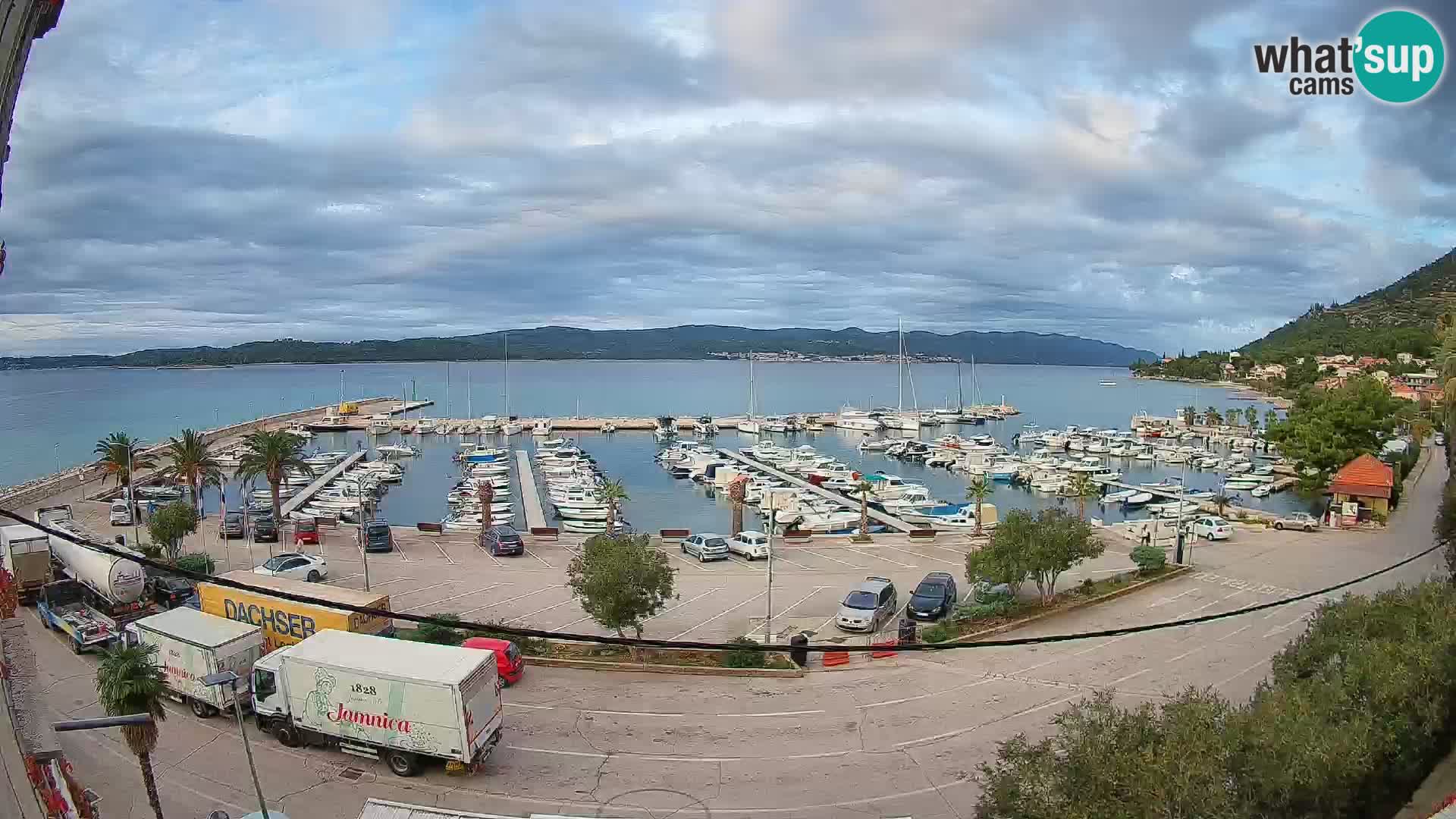 Webcam Orebić Uferpromenade – Fähre nach Korčula Live