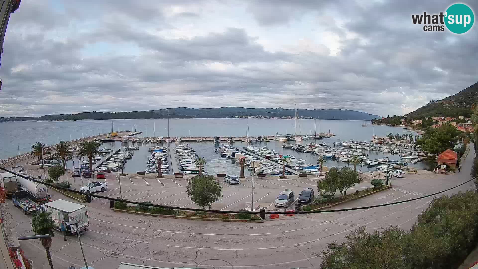 Webcam Orebić Riva – Ferry to Korčula Live