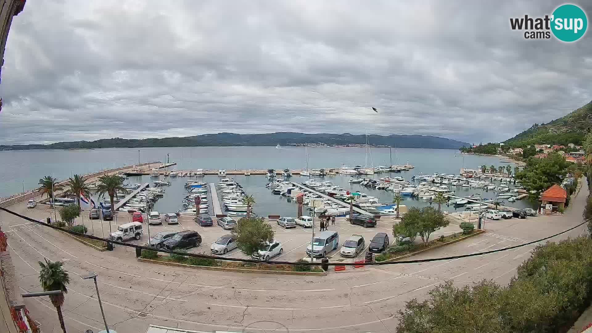 Webcam Orebić Uferpromenade – Fähre nach Korčula Live