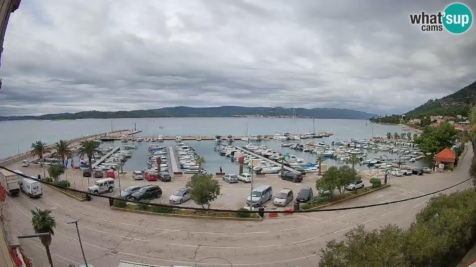 Webcam Orebić Uferpromenade – Fähre nach Korčula Live