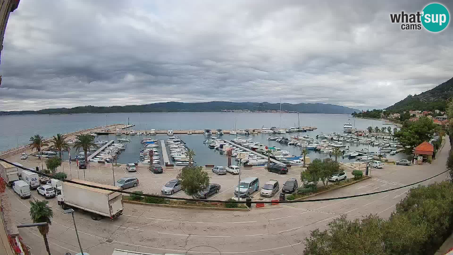 Webcam Orebić Riva – Ferry to Korčula Live