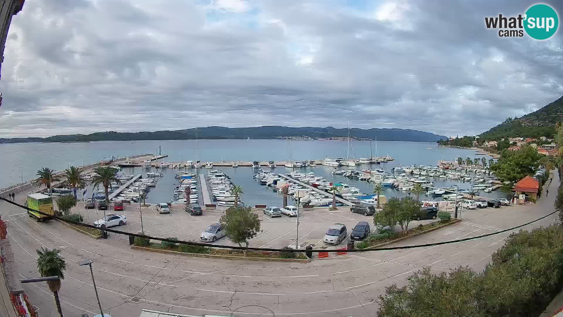 Webcam Orebić Uferpromenade – Fähre nach Korčula Live