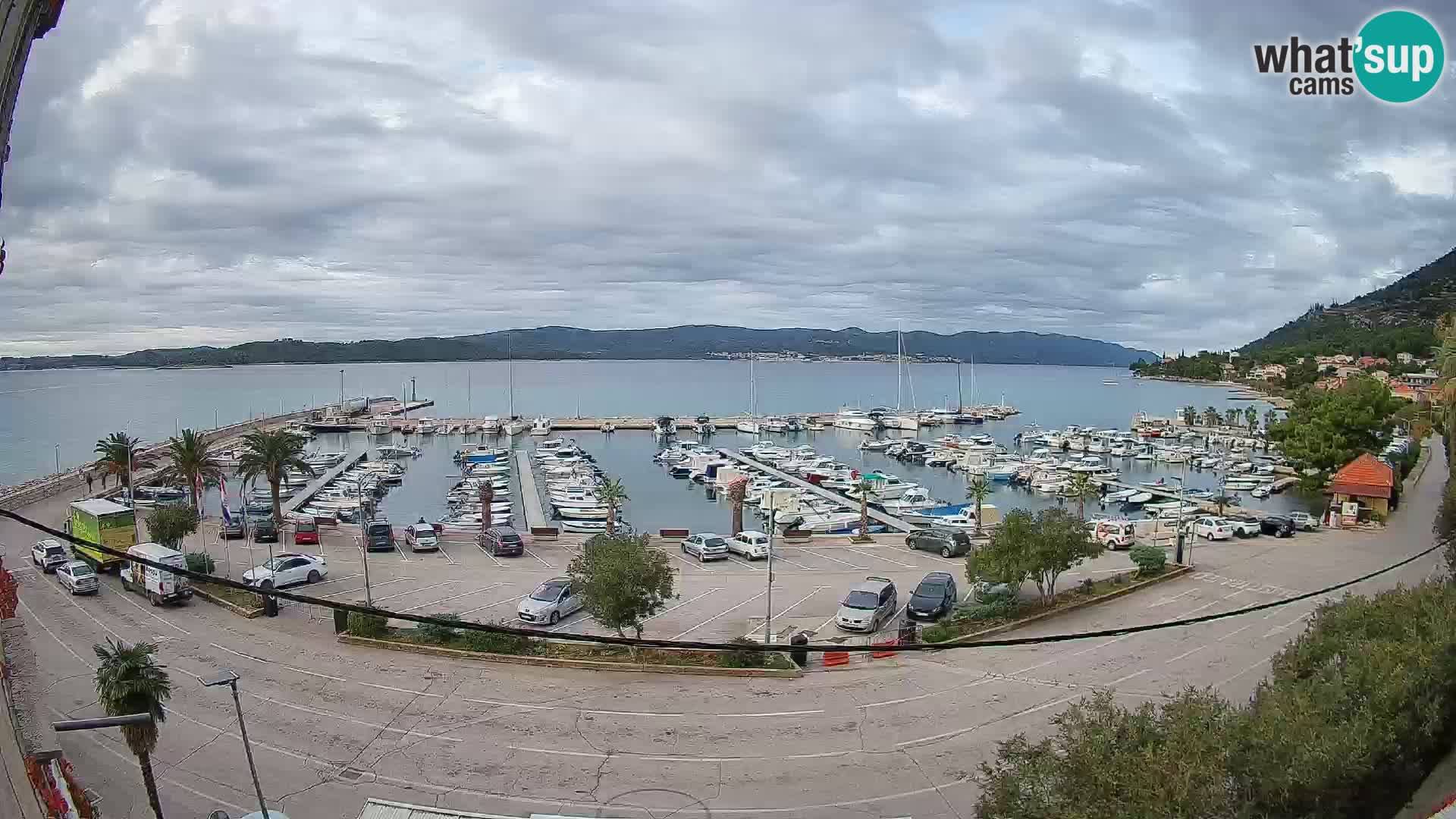 Webcam Orebić Uferpromenade – Fähre nach Korčula Live