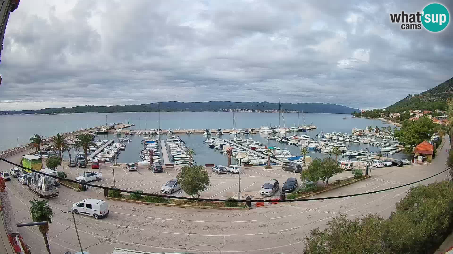 Webcam Orebić Riva – Ferry a Korčula en vivo