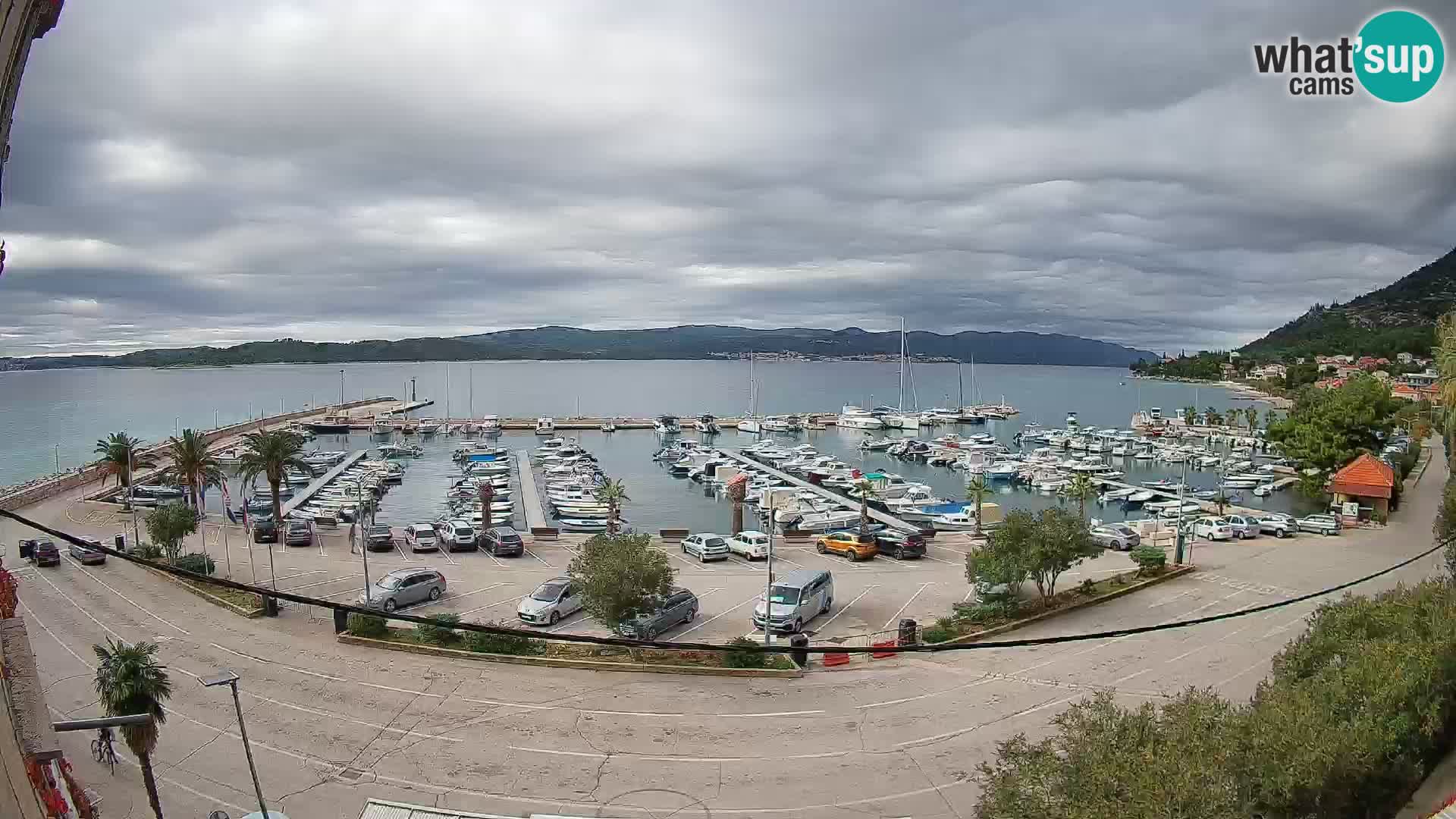 Webcam Orebić Uferpromenade – Fähre nach Korčula Live