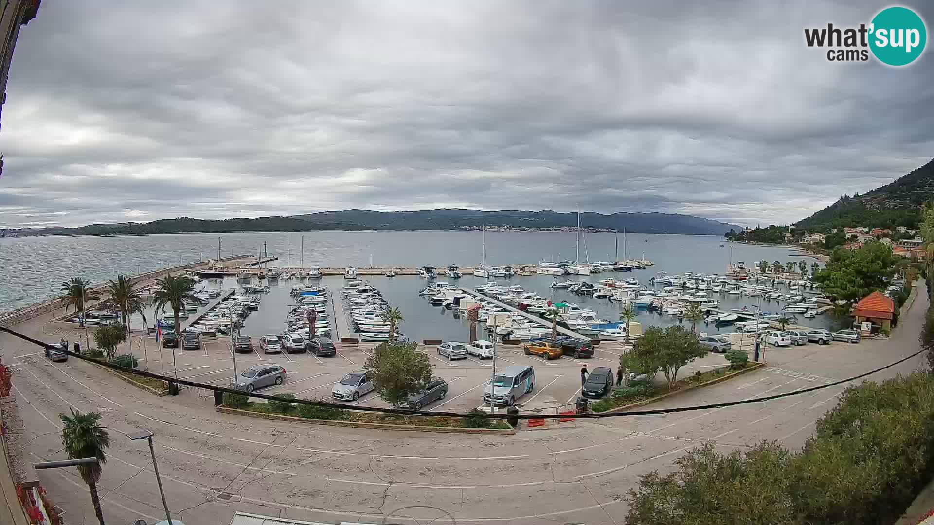 Web kamera Orebić Riva – Trajekt za Korčulu uživo