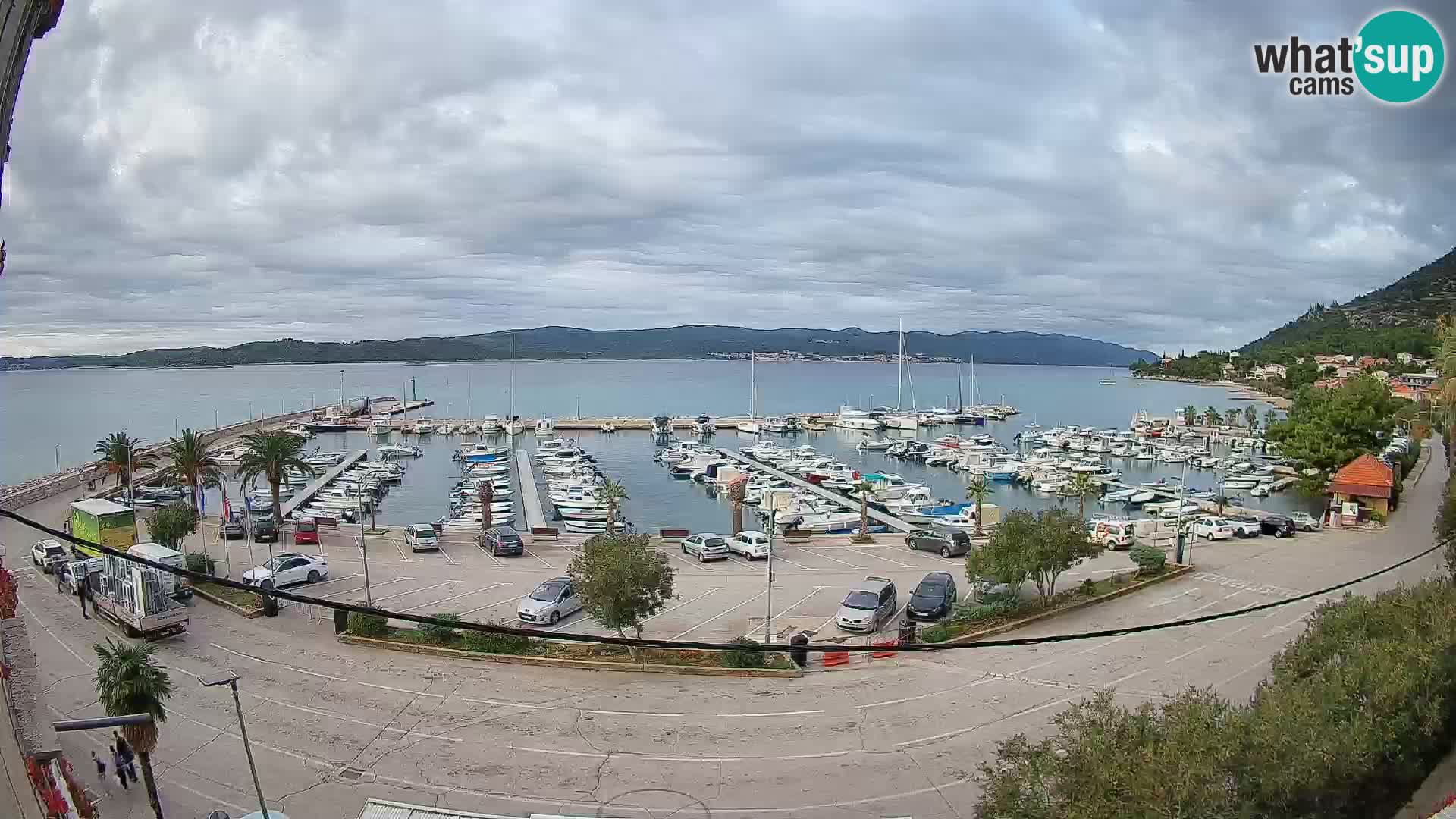Webcam Orebić Riva – Ferry a Korčula en vivo