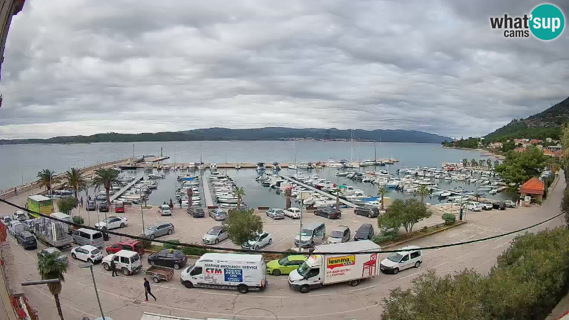 Web kamera Orebić Riva – Trajekt za Korčulu uživo