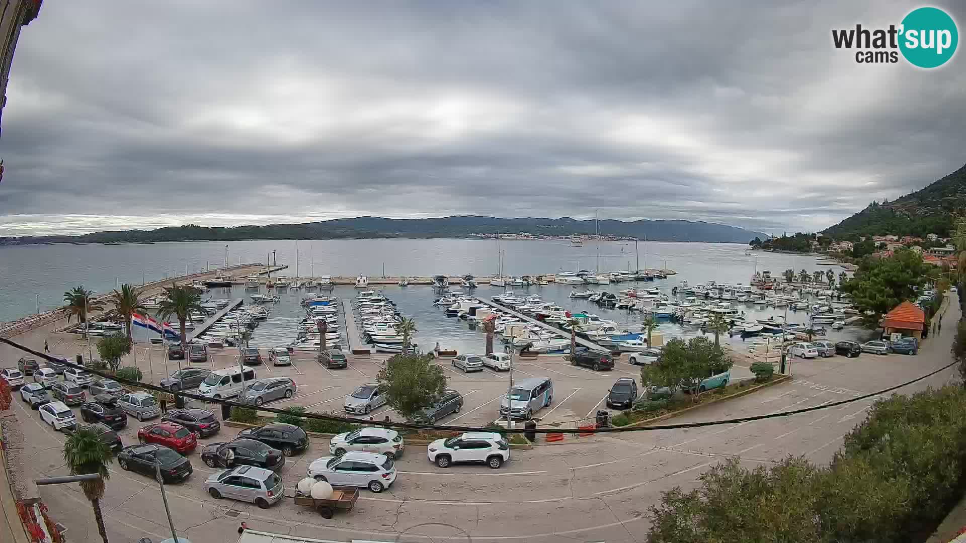 Webcam Orebić Uferpromenade – Fähre nach Korčula Live