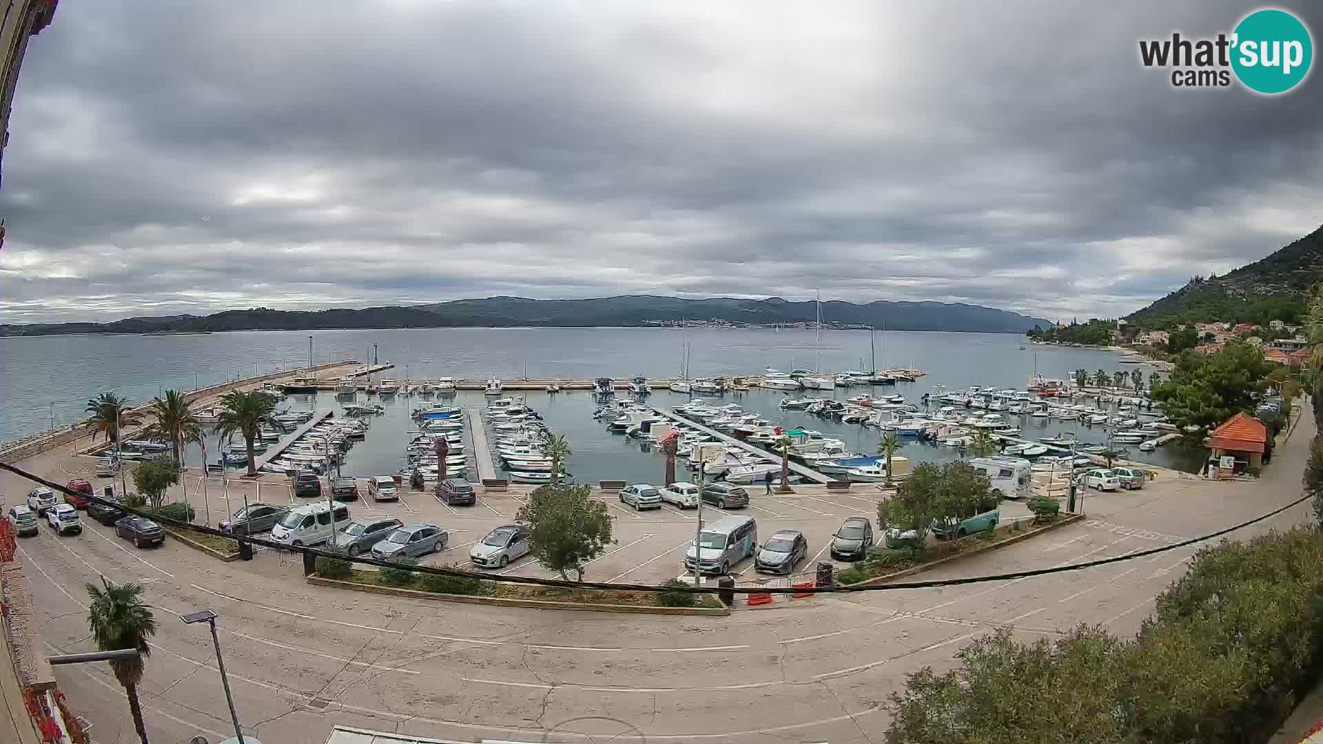 Webcam Orebić Uferpromenade – Fähre nach Korčula Live