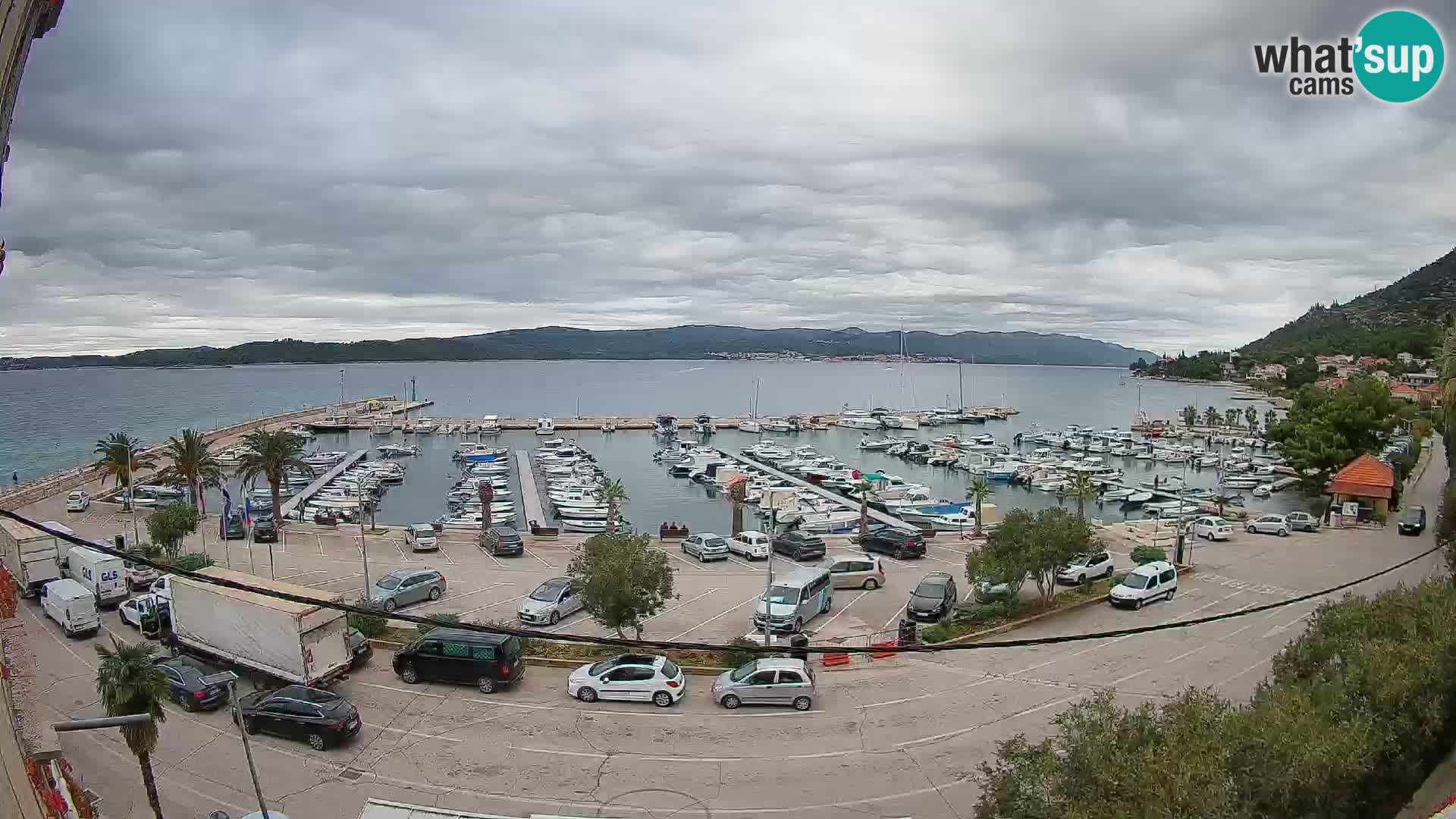 Webcam Orebić Riva – Ferry to Korčula Live