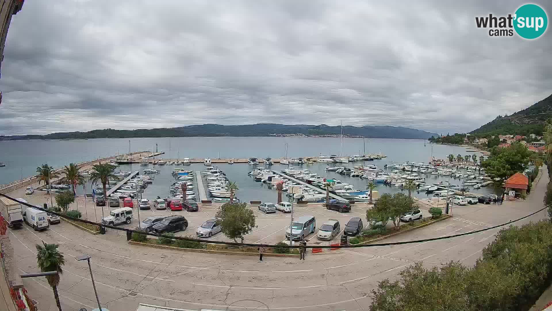 Web kamera Orebić Riva – Trajekt za Korčulu uživo