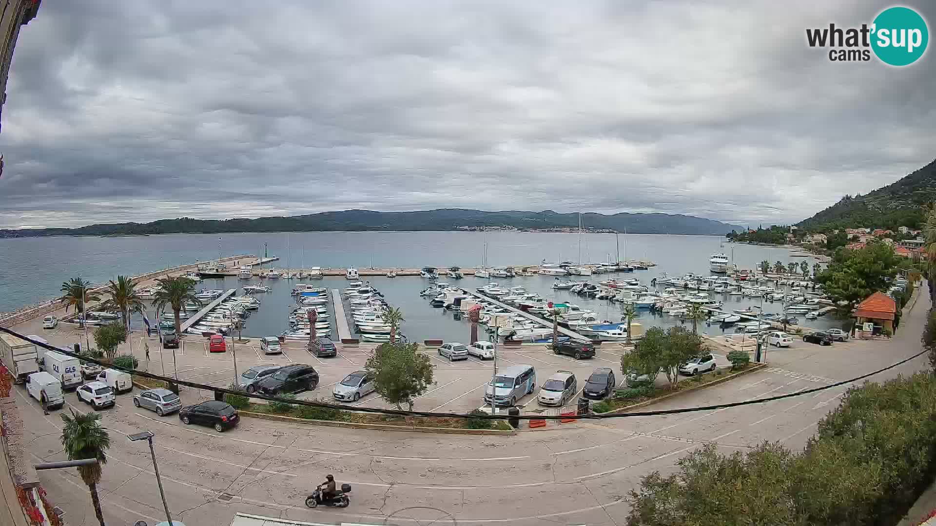 Spletna kamera Orebić Riva – Trajekt za Korčulo v živo