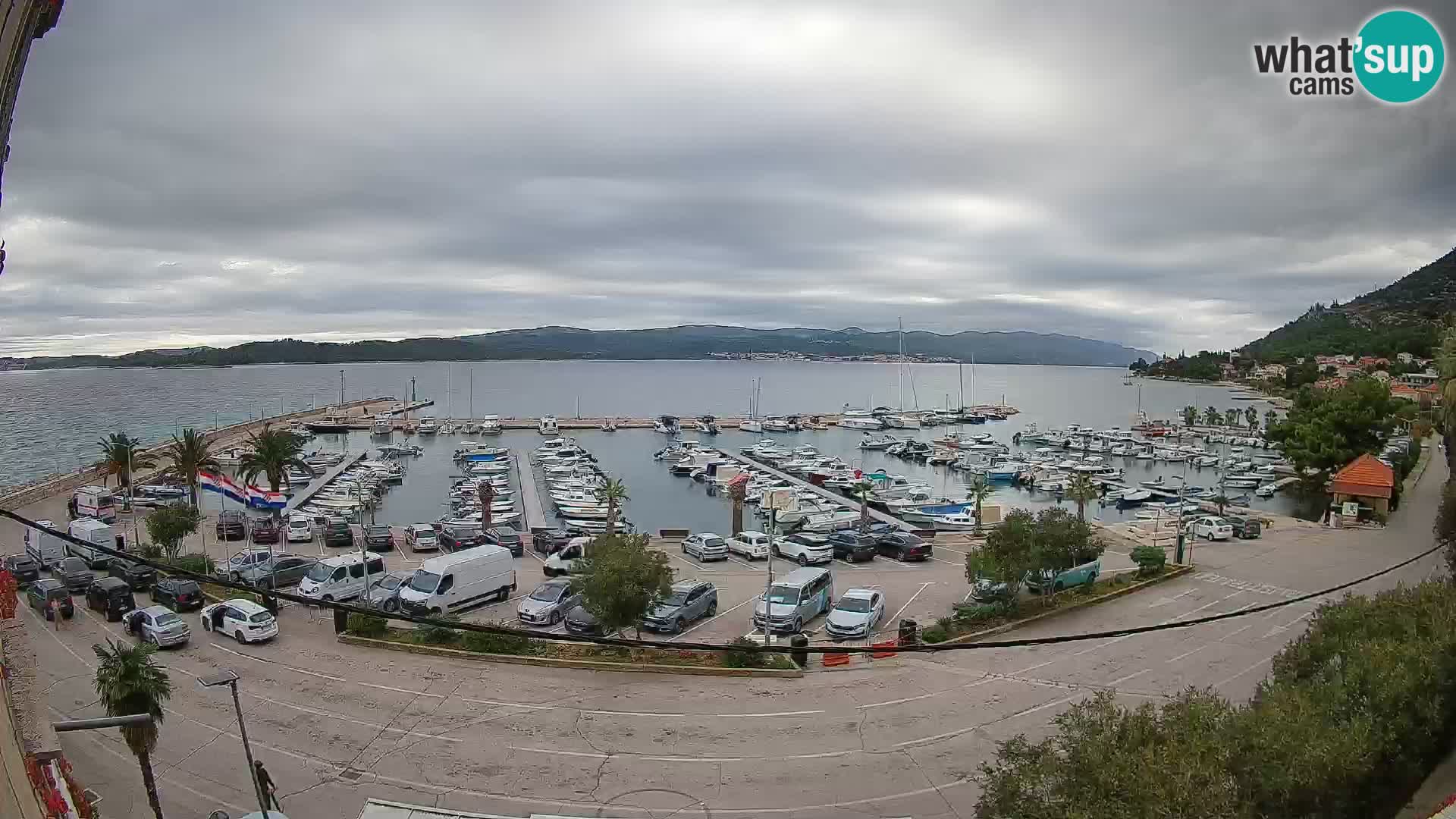 Webcam Orebić Riva – Ferry to Korčula Live