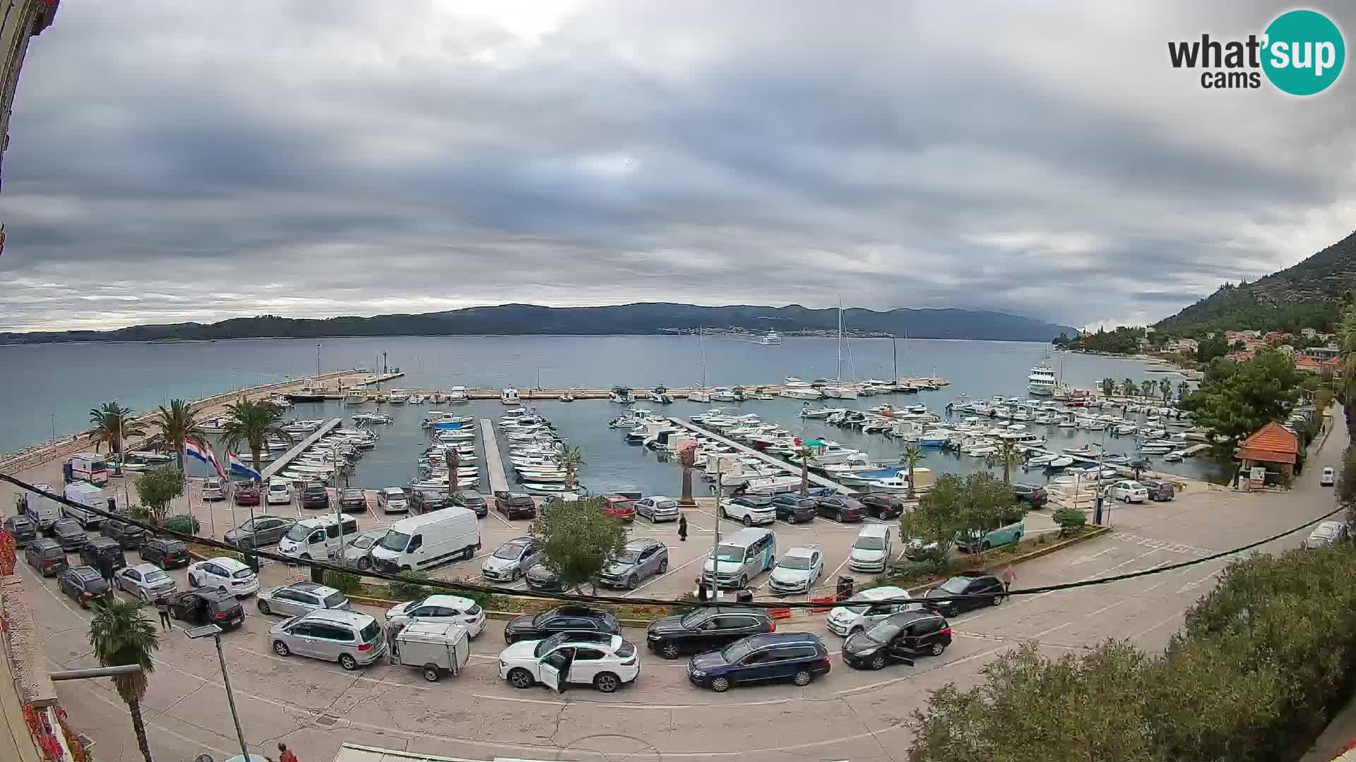 Webcam Orebić Riva – Ferry vers Korčula en direct