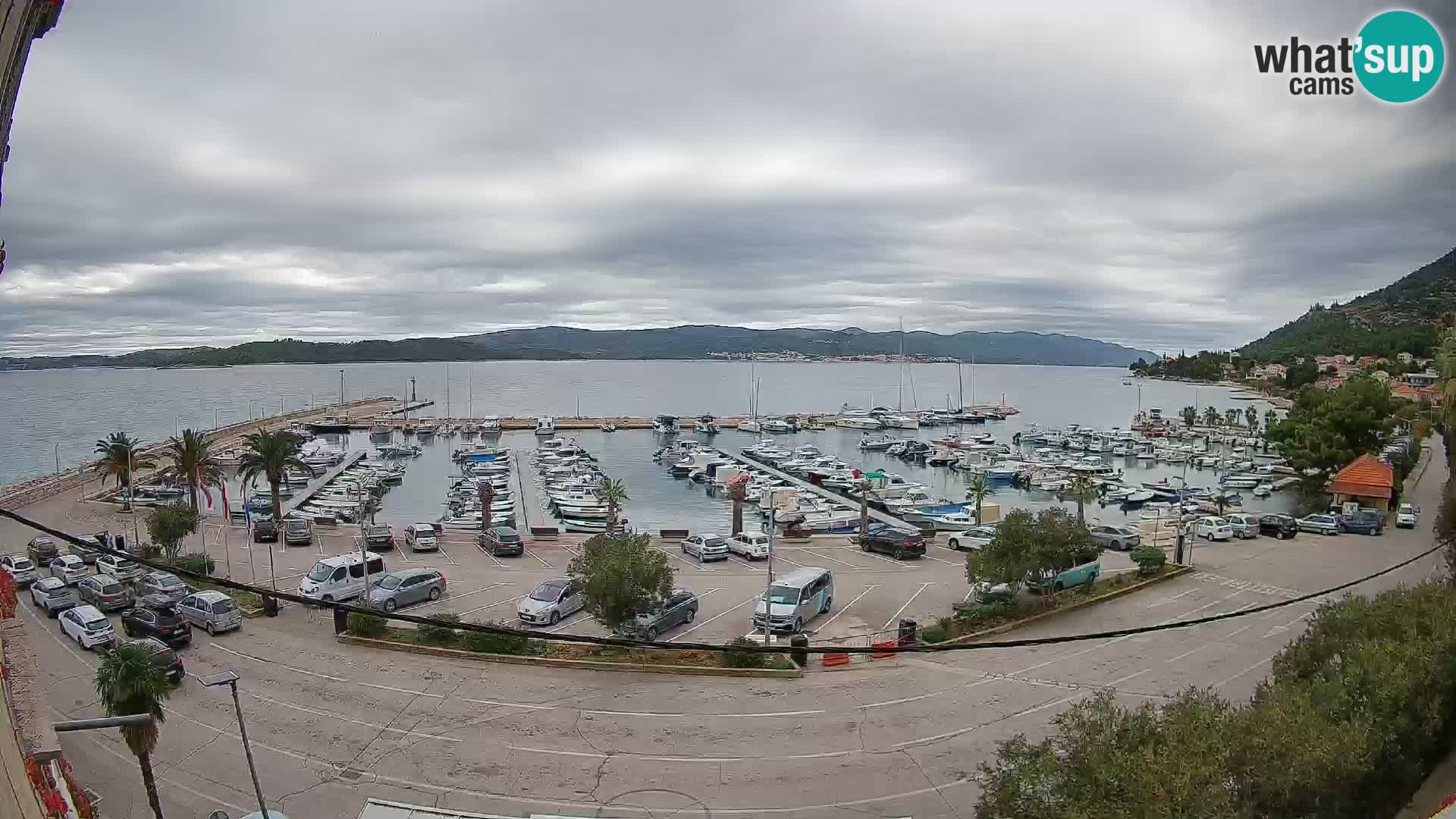 Webcam Orebić Riva – Ferry a Korčula en vivo