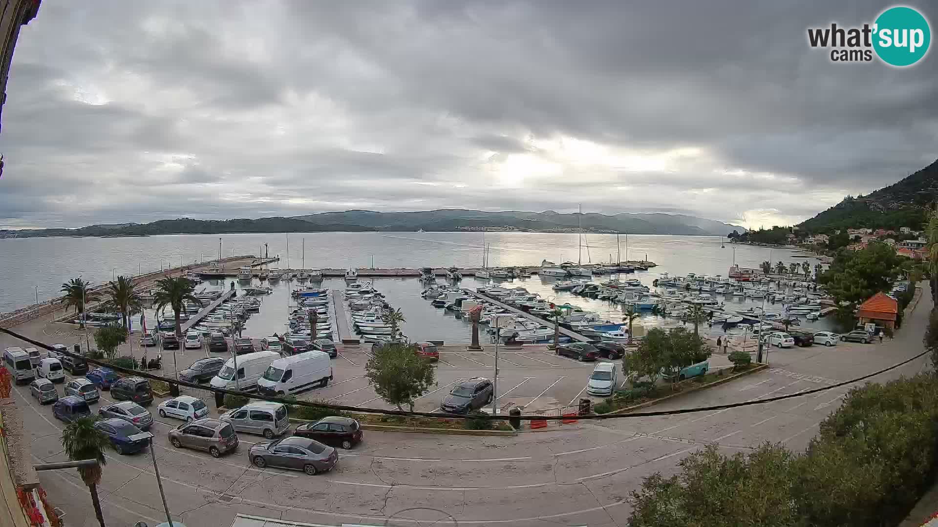 Webcam Orebić Riva – Ferry a Korčula en vivo