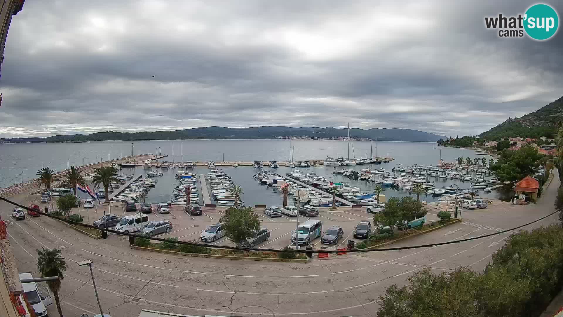 Webcam Orebić Riva – Ferry to Korčula Live